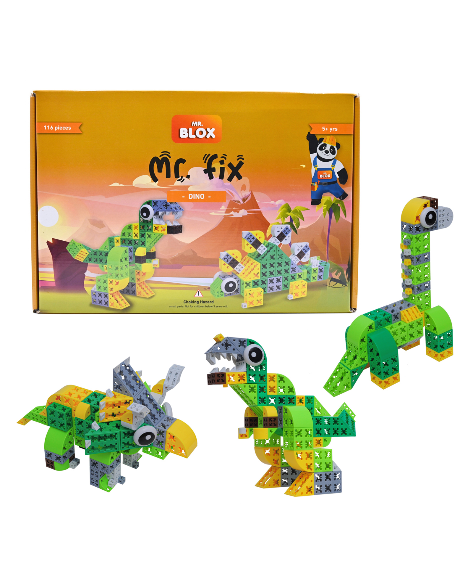 Mr. Blox - Mr. Fix - Dino 116 Pieces Multicolour-image-28