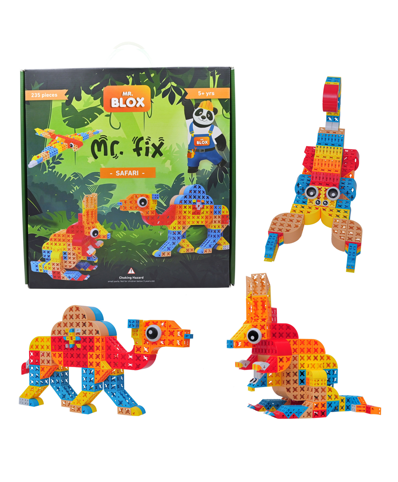 Mr. Blox - Mr.Fix - Safari 235 Pieces Multicolour-image-8