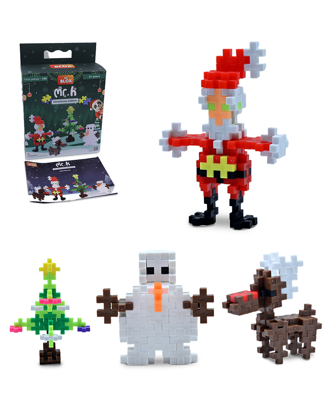Mr Blox -Mr . H - : Christmas Edition 146 Pieces Multicolour-image-1