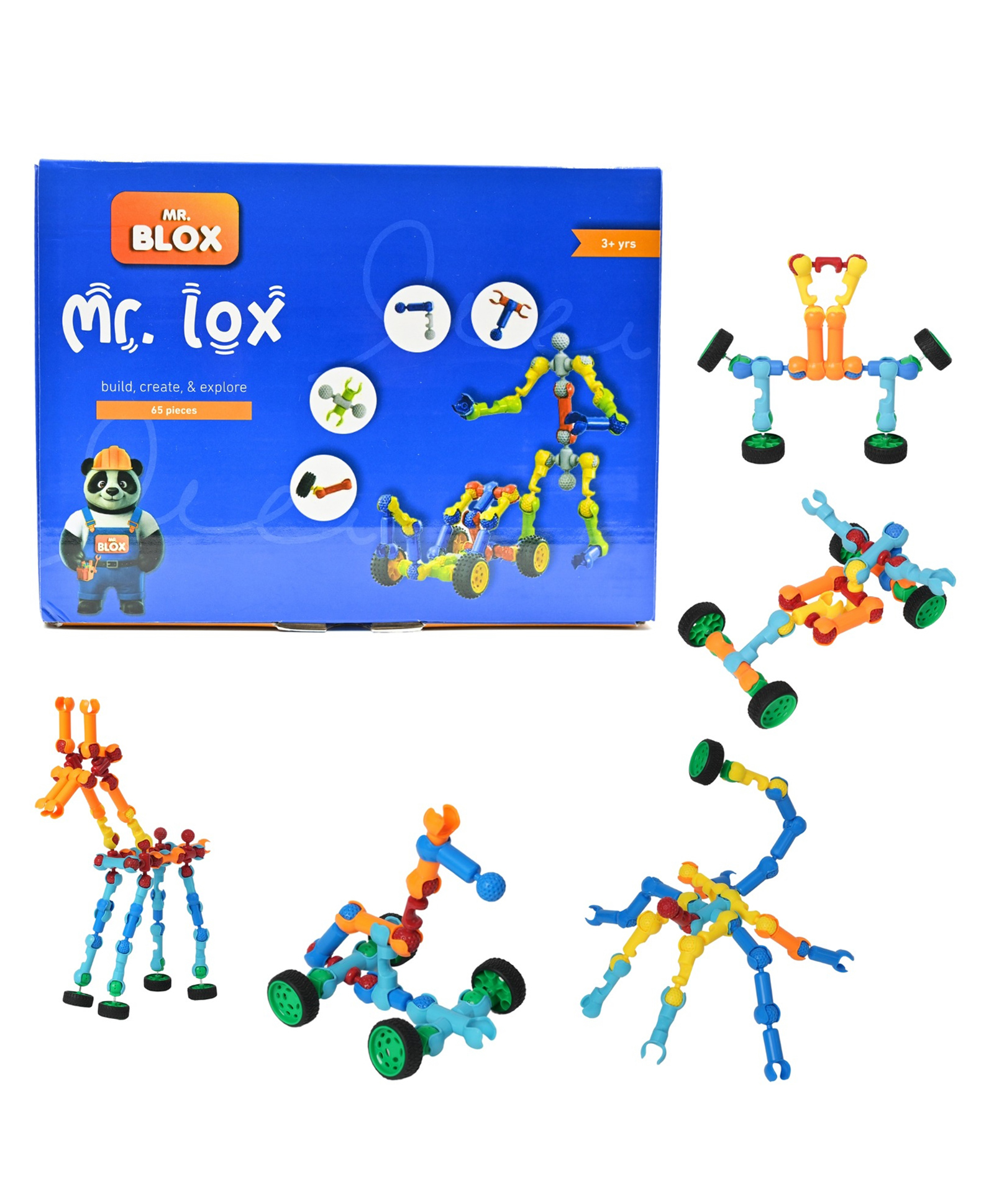 mr. blox Mr.Blox, Mr. Lox A- Small 65 Pieces + Accessories Multicolour-picture-21