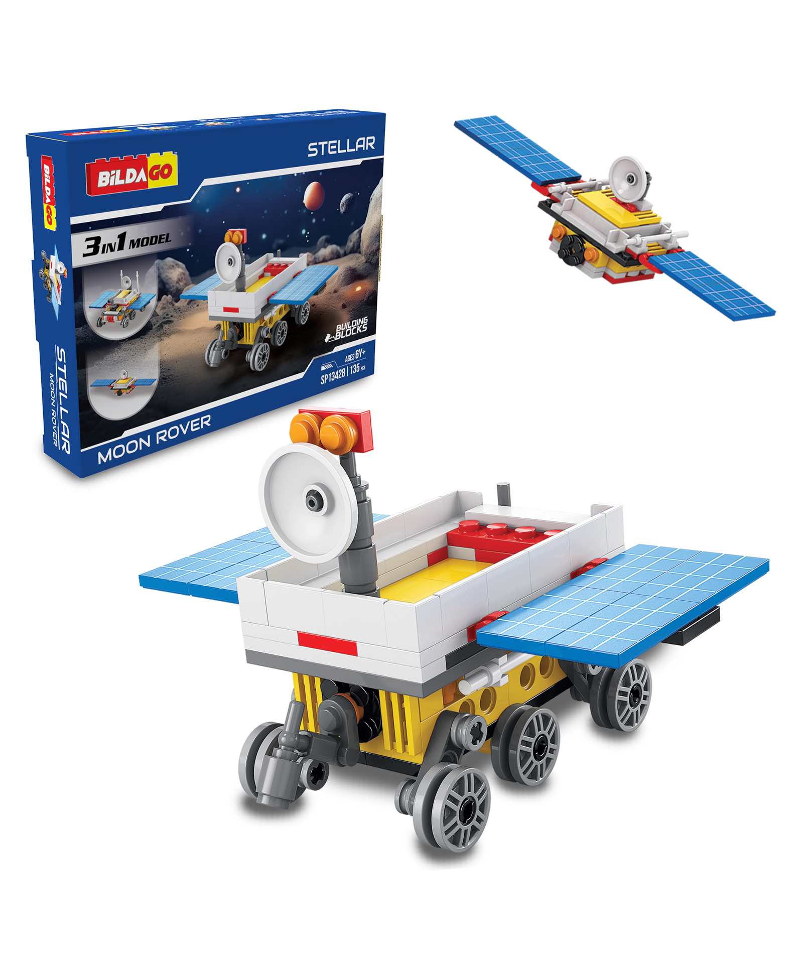 Bildago 3 in 1 Stellar Moon Rover 135 Pieces - SP13428-picture-26