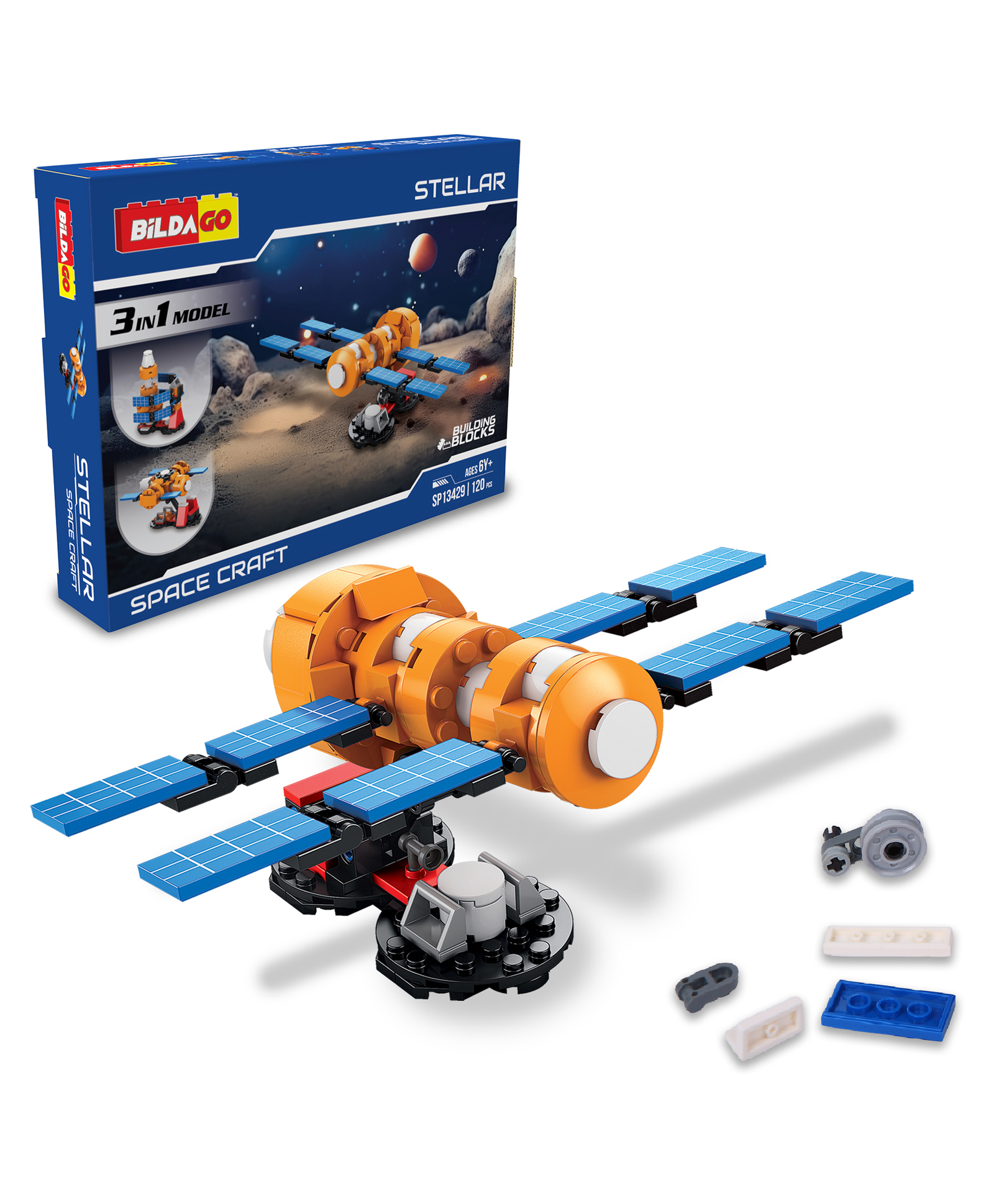 Bildago 3 in 1 Stellar Space Craft 120 Pieces - SP13429
