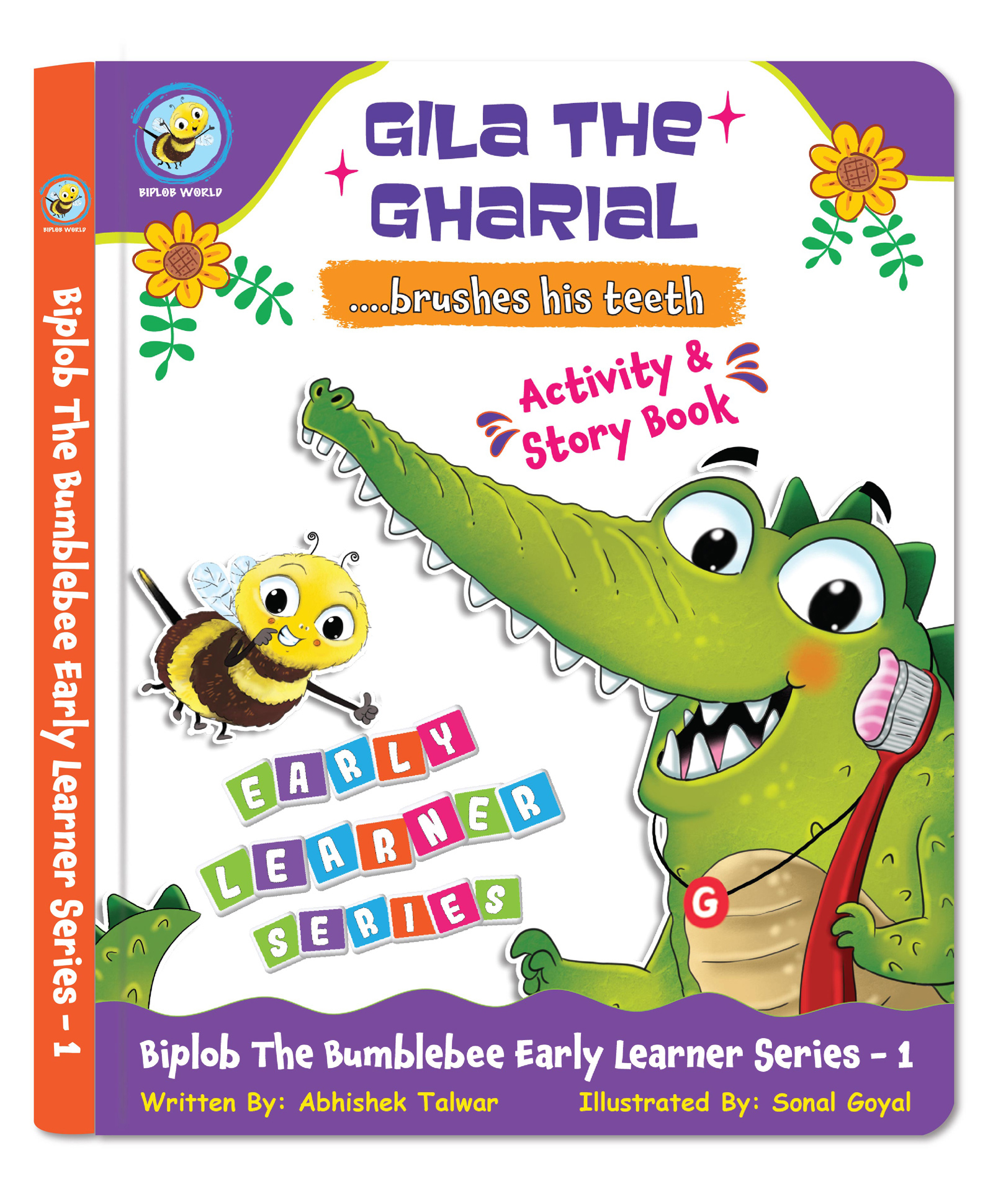 biplob world Good Habits (Hygiene): Gila the Ghariyal Brushes his Teeth - English-picture-10