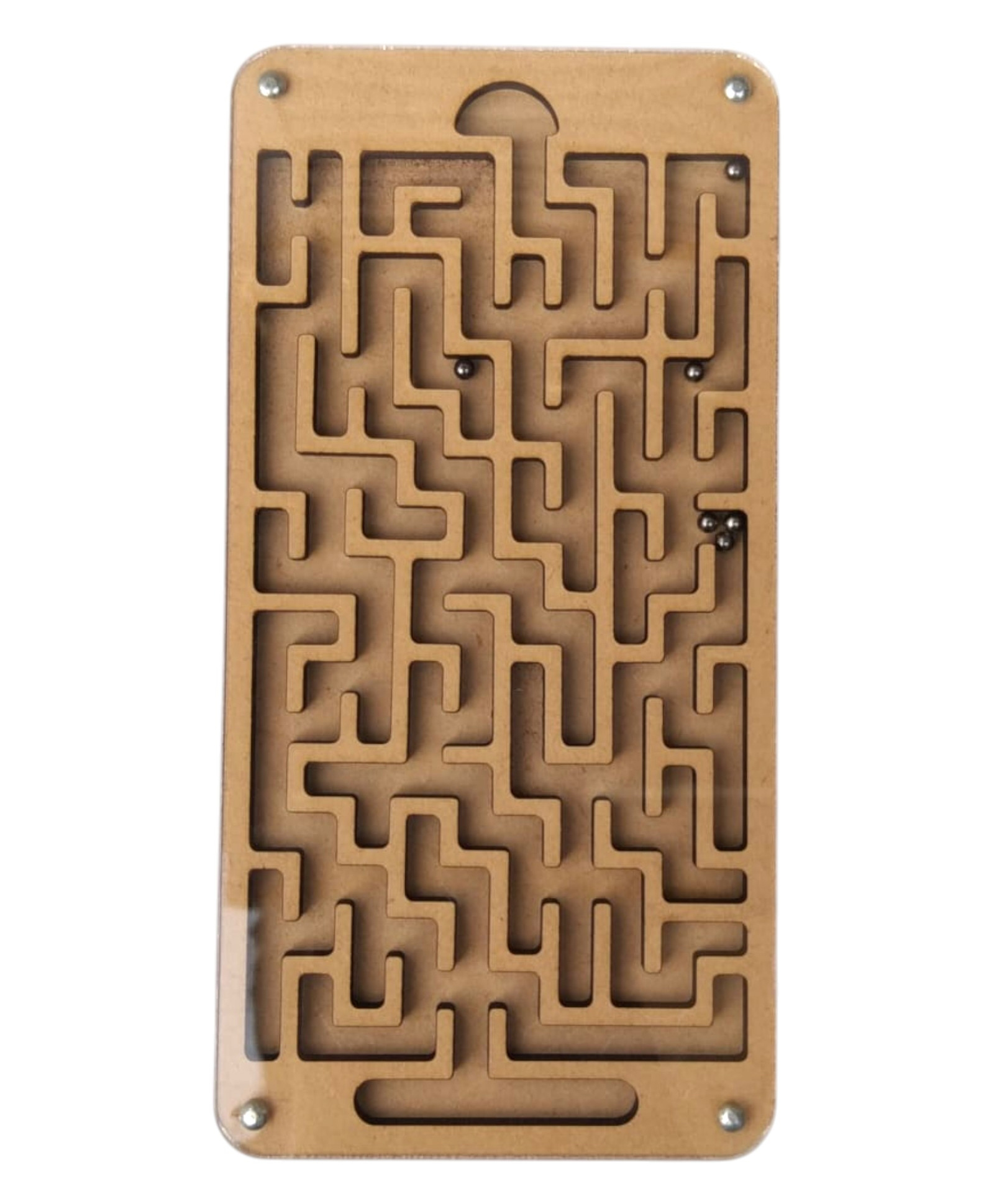GYANOTOY Wooden Labyrinth Ball Maze Game | Phone Shape(Small) | 6 Balls, 16x8 cm | Screenfree Indoor Game | Cognitive & Motor Skill Development | Age 5 years+-picture-27