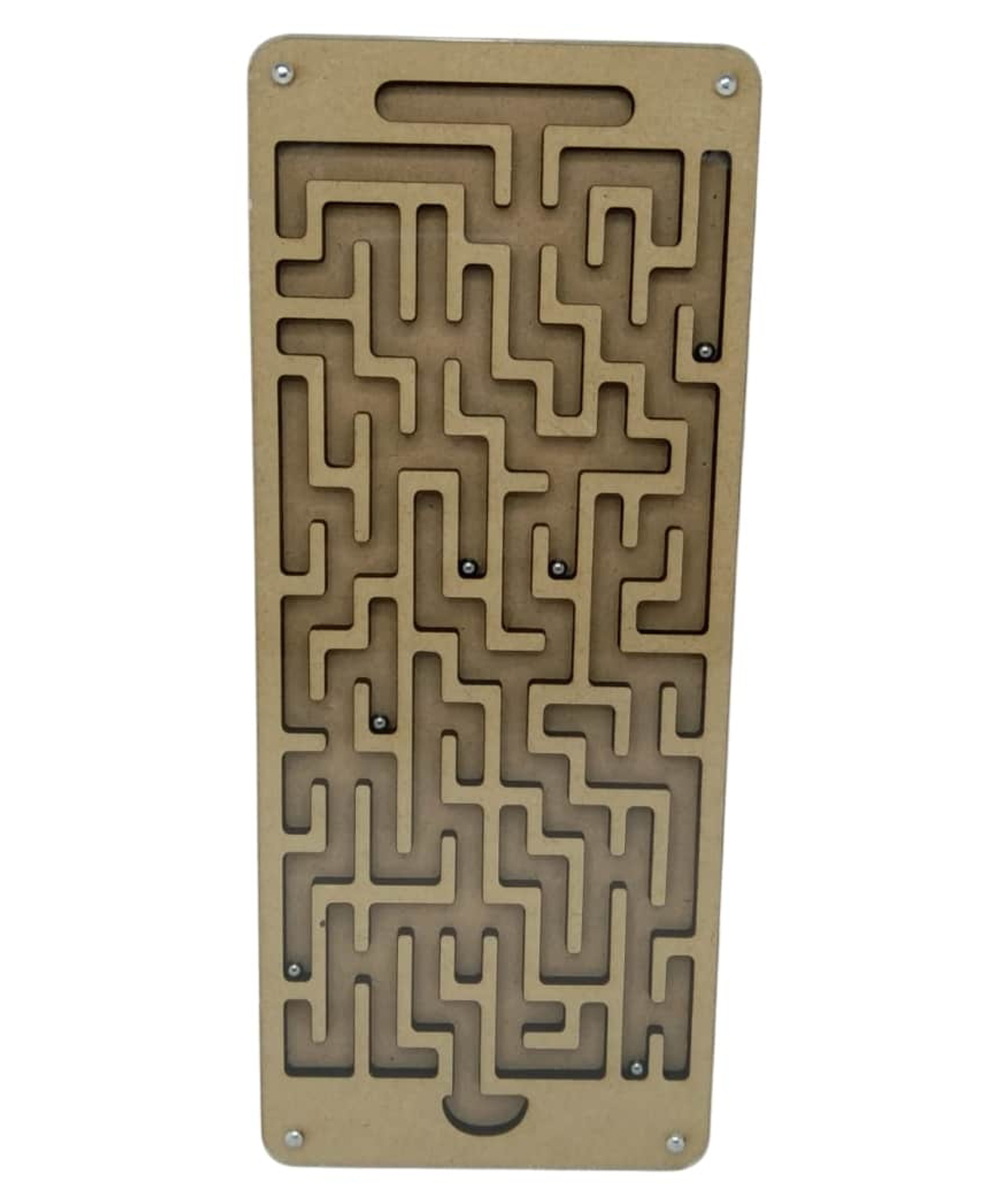 GYANOTOY Wooden Labyrinth Ball Maze Game | Phone Shape(Large) | 6 Balls, 24x10 cm | Screenfree Indoor Game | Cognitive & Motor Skill Development | Age 5 years+
