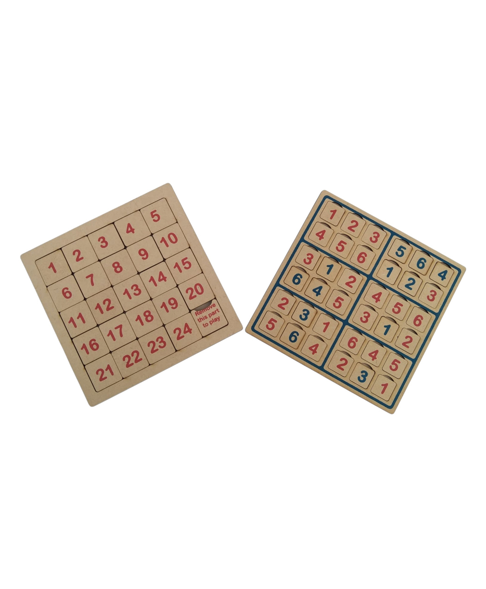 Gyanotoy Wooden Puzzle Combo Set | Number Slide Puzzle 124 | 6x6 Sudoku Logic Puzzle | Set of 2 Brain Development Games for Kids | Improves Focus, Logic & Problem Solving | Age 5 Years+-image-25