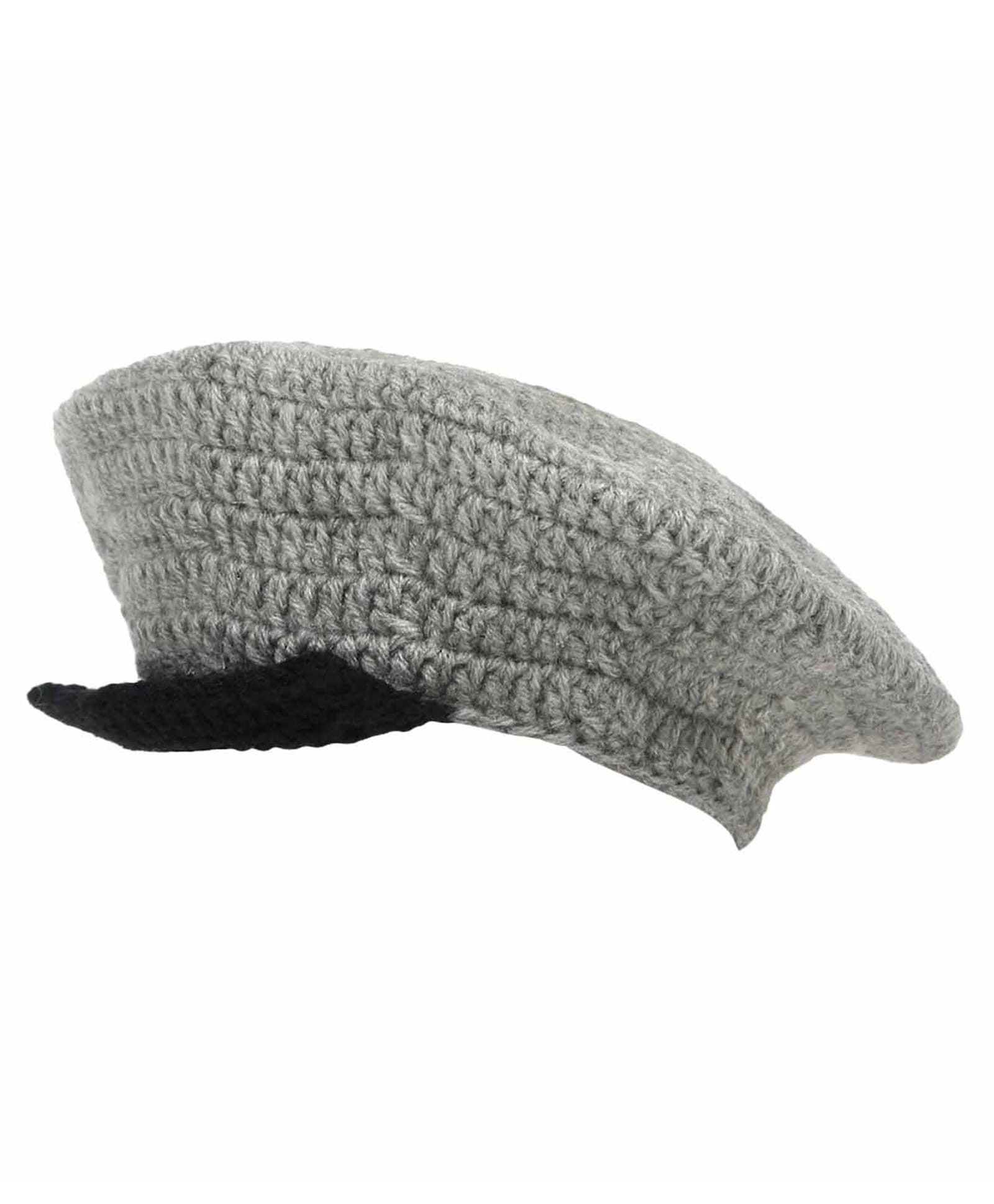 Little Ginnie Woollen Knit Solid Cap - Grey - Circumference 48.26 Cms-picture-16