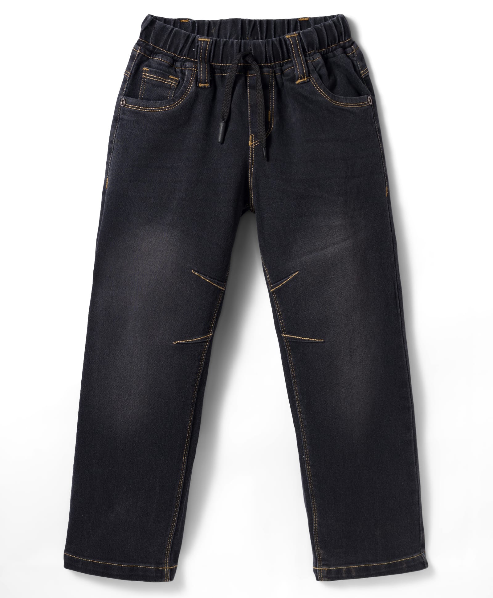 Olio Kids Woven Full Length Denim Jeans - Black-image-29