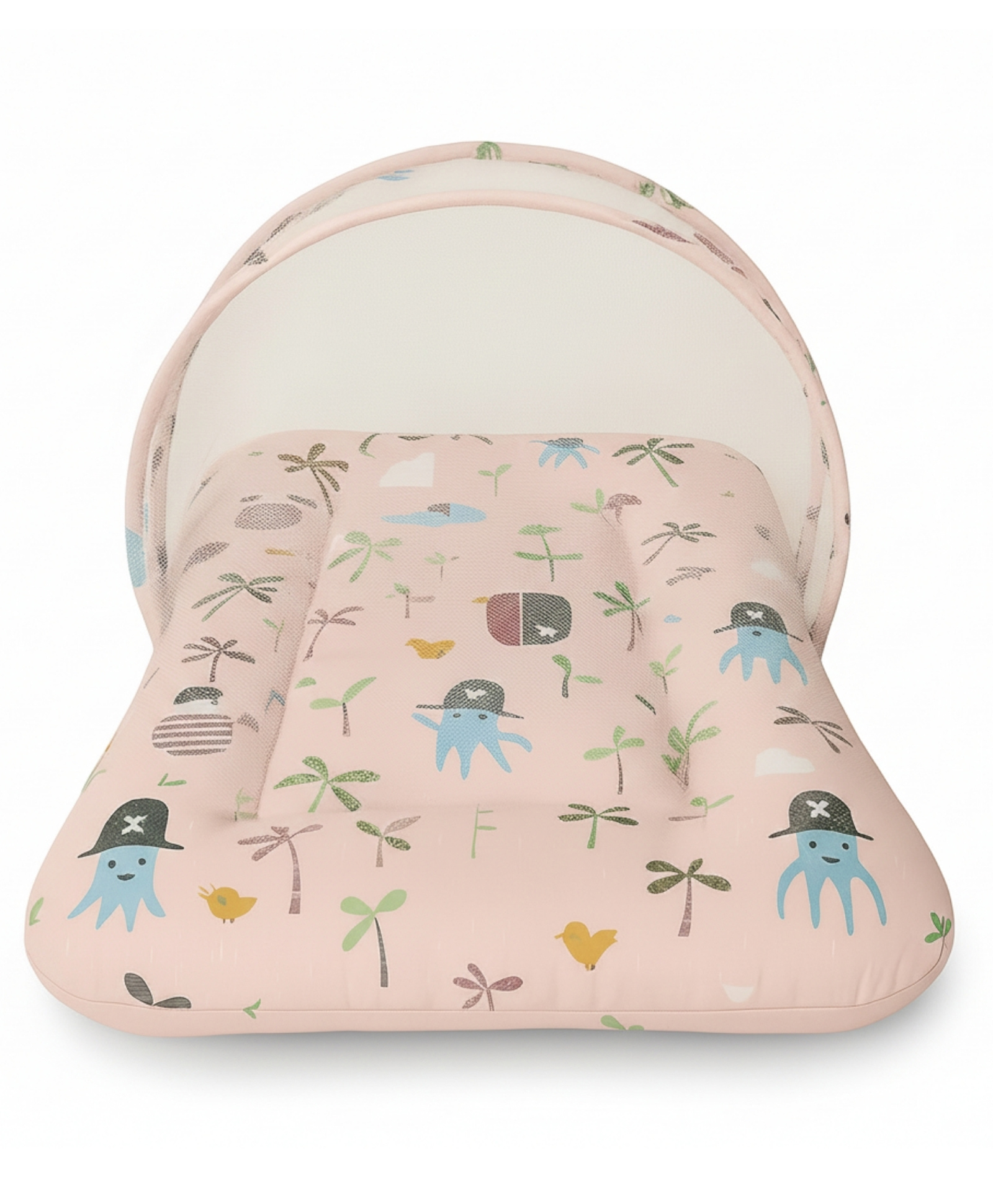 Toddylon Baby Bed Cotton Bedding Set with Mosquito Net (0-6 Months) Pink-picture-20