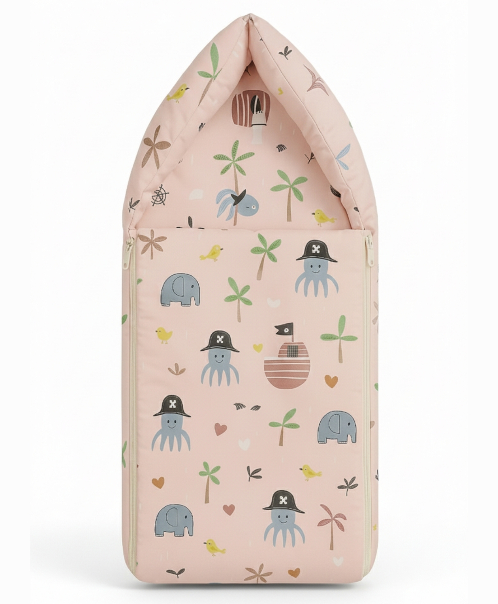Toddylon Baby Sleeping Bag Cotton Bedding Carry Nest (0-6 Months) Pink-picture-24