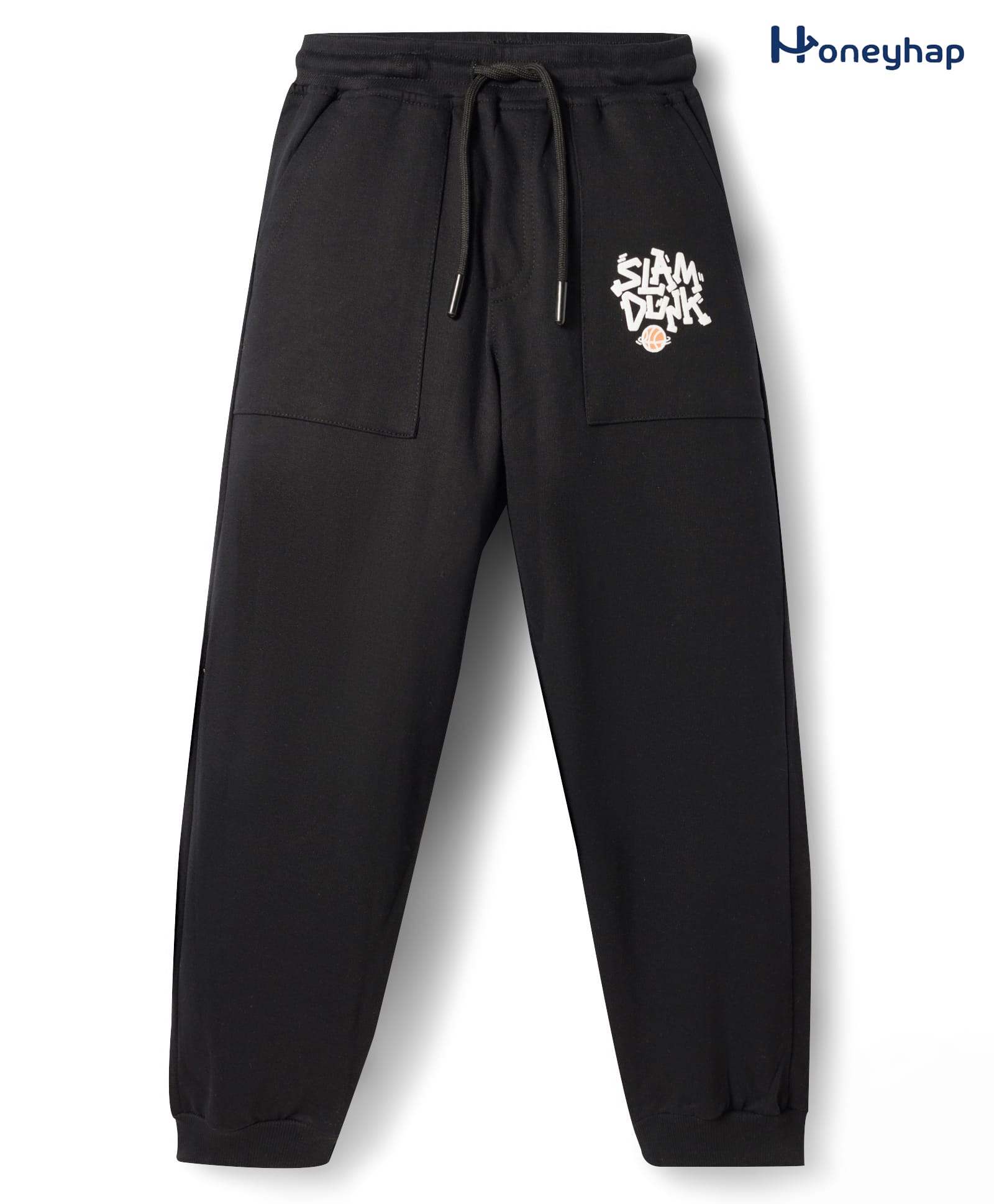 Honeyhap Premium 100% Cotton Knit Lounge Pant with Bio Finish & Slam Duck Print - Black Beauty-picture-22