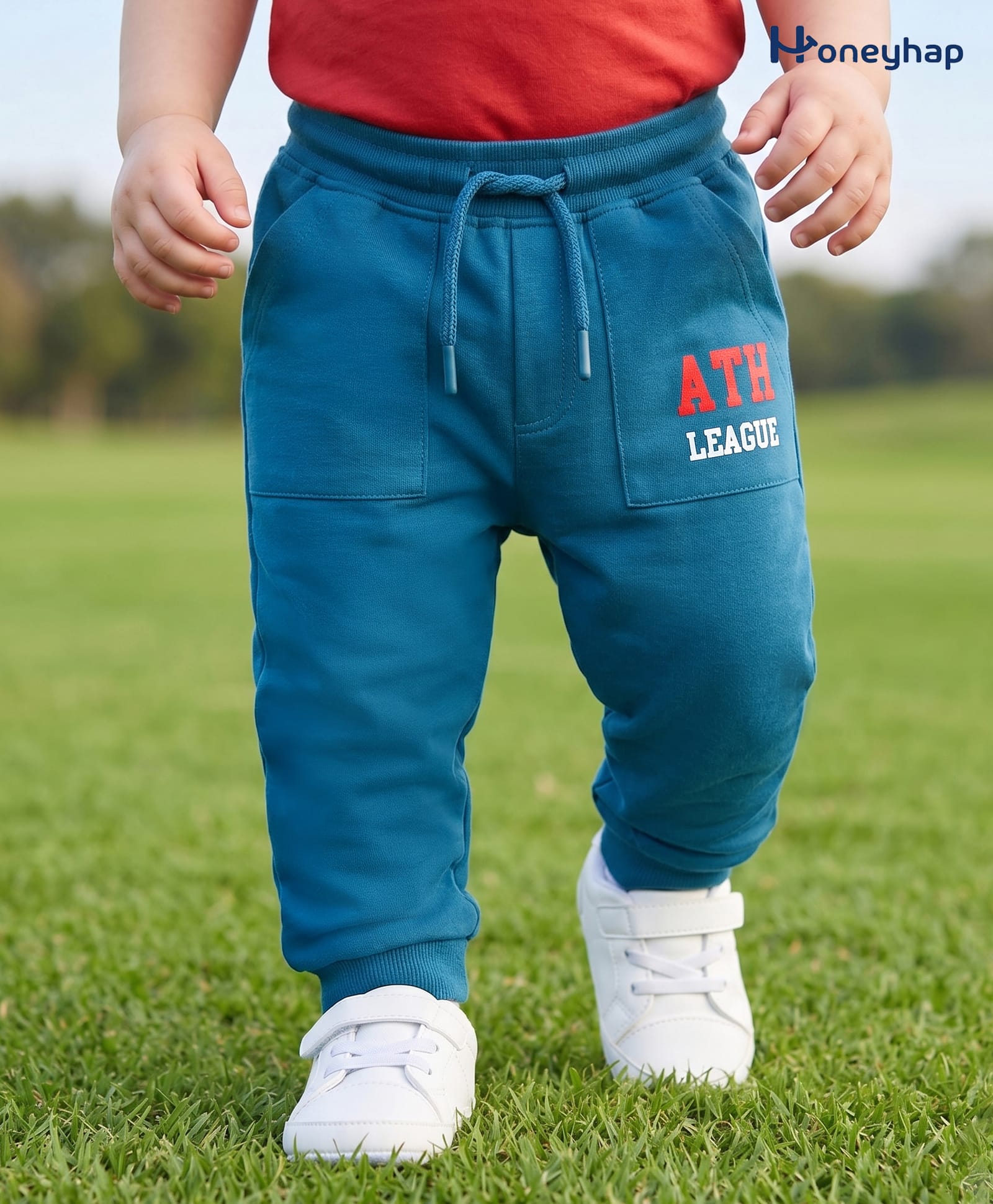 Honeyhap Premium 100% Cotton Knit Full Length Text Printed Lounge Pant - Seaport-image-31