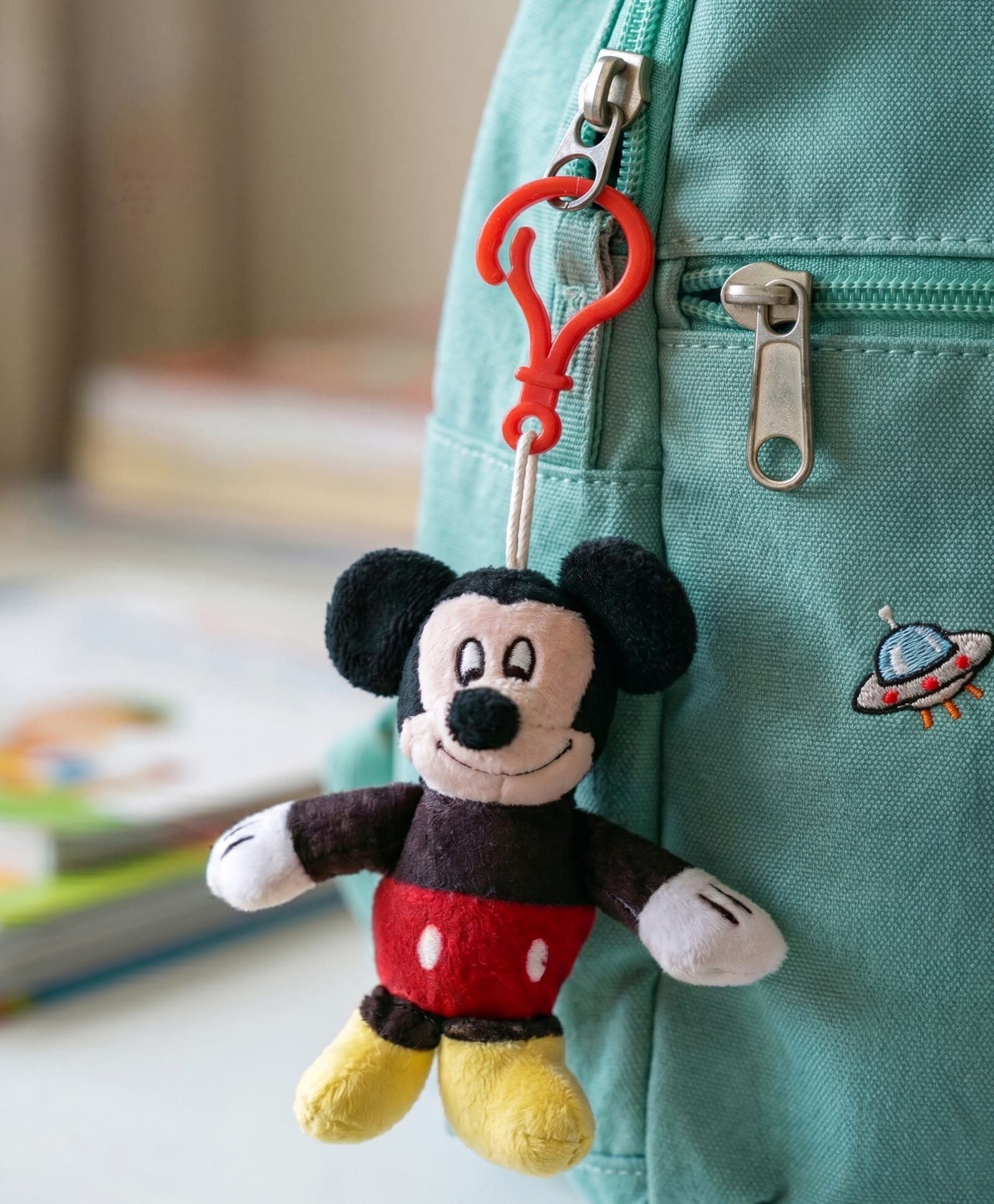 Babyhug Disney Mickey Mouse Soft Toy Keychain for Kids| Mini Plush Character with Hook for Bags, Keys & Backpacks| Ultra-Soft & Lightweight| Washable| Collectible Travel Buddy| BIS Certified-image-13
