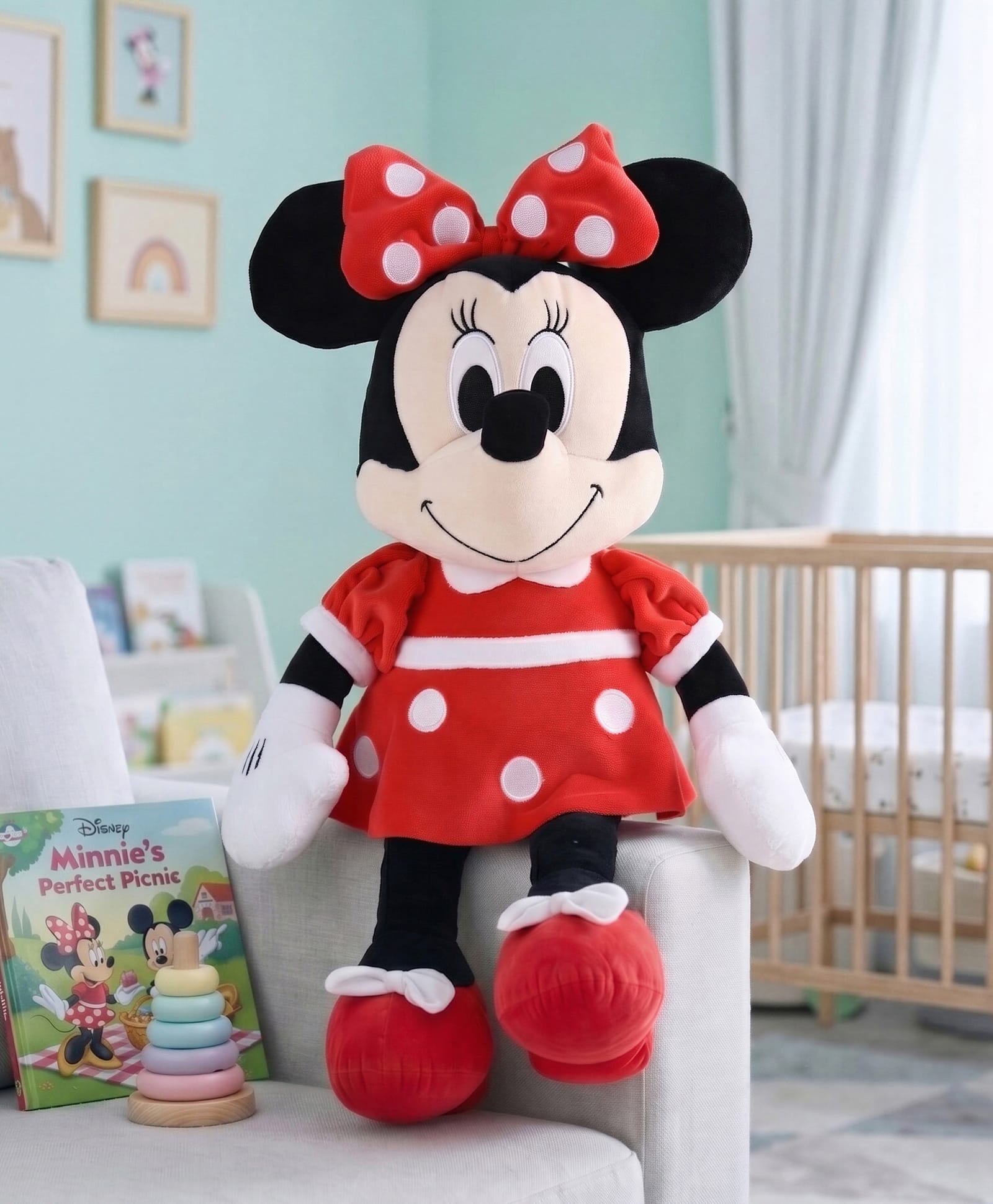 Babyhug Disney Minnie Mouse Soft Toy 29 cm| Premium Plush Stuffed Toy| Super Soft & Washable| Perfect for Gifting, Imaginative Play & Emotional Development| Cuddly Toy| BIS Certified| Car & Home Decor-image-37