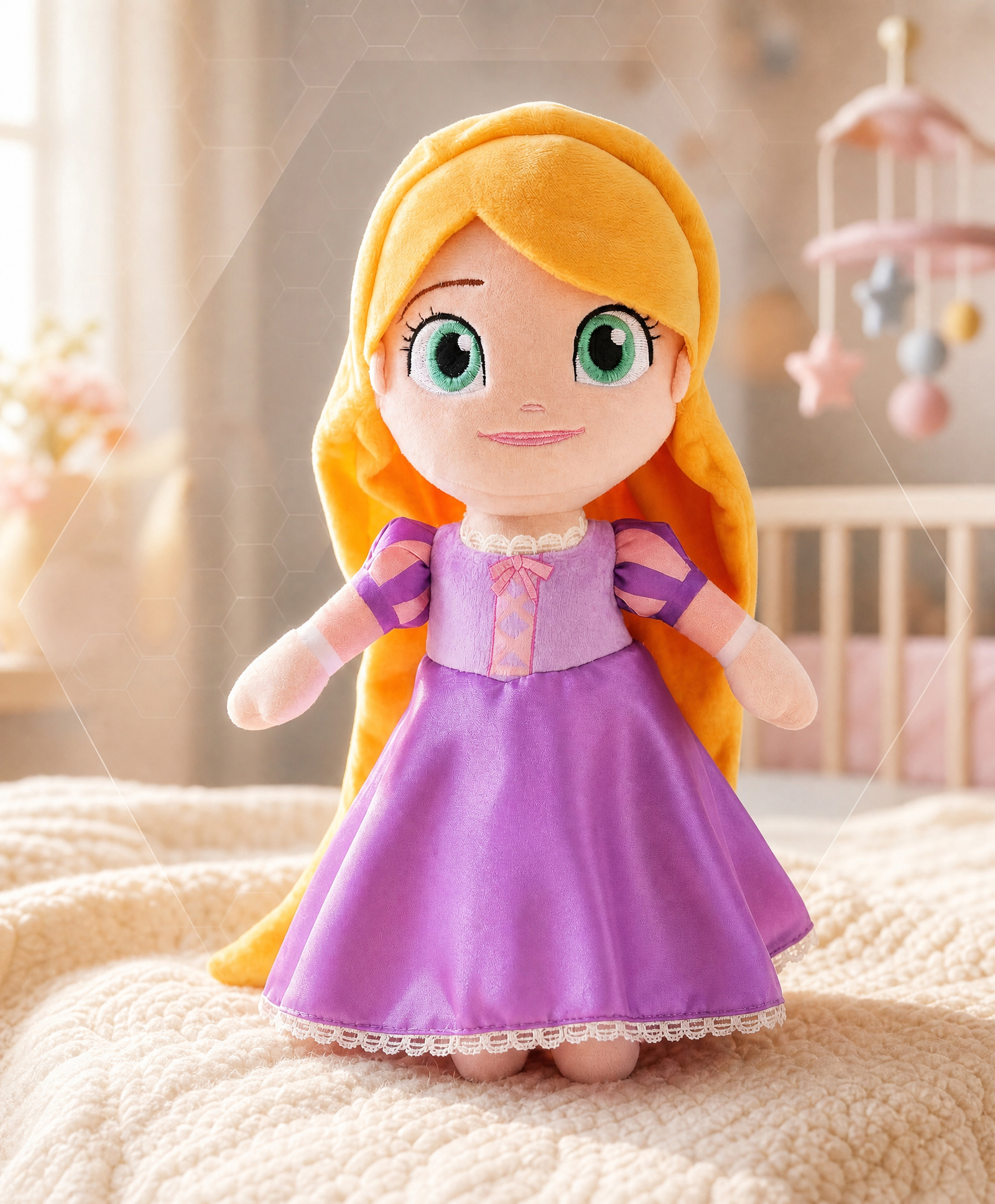 Babyhug Disney Rapunzel Doll 10 Inch Princess Doll for Kids Ideal for Gifting, Imaginative Play & Emotional Development Plush & Soft Lightweight & Perfect for Pretend Play BIS Certified.-image-5
