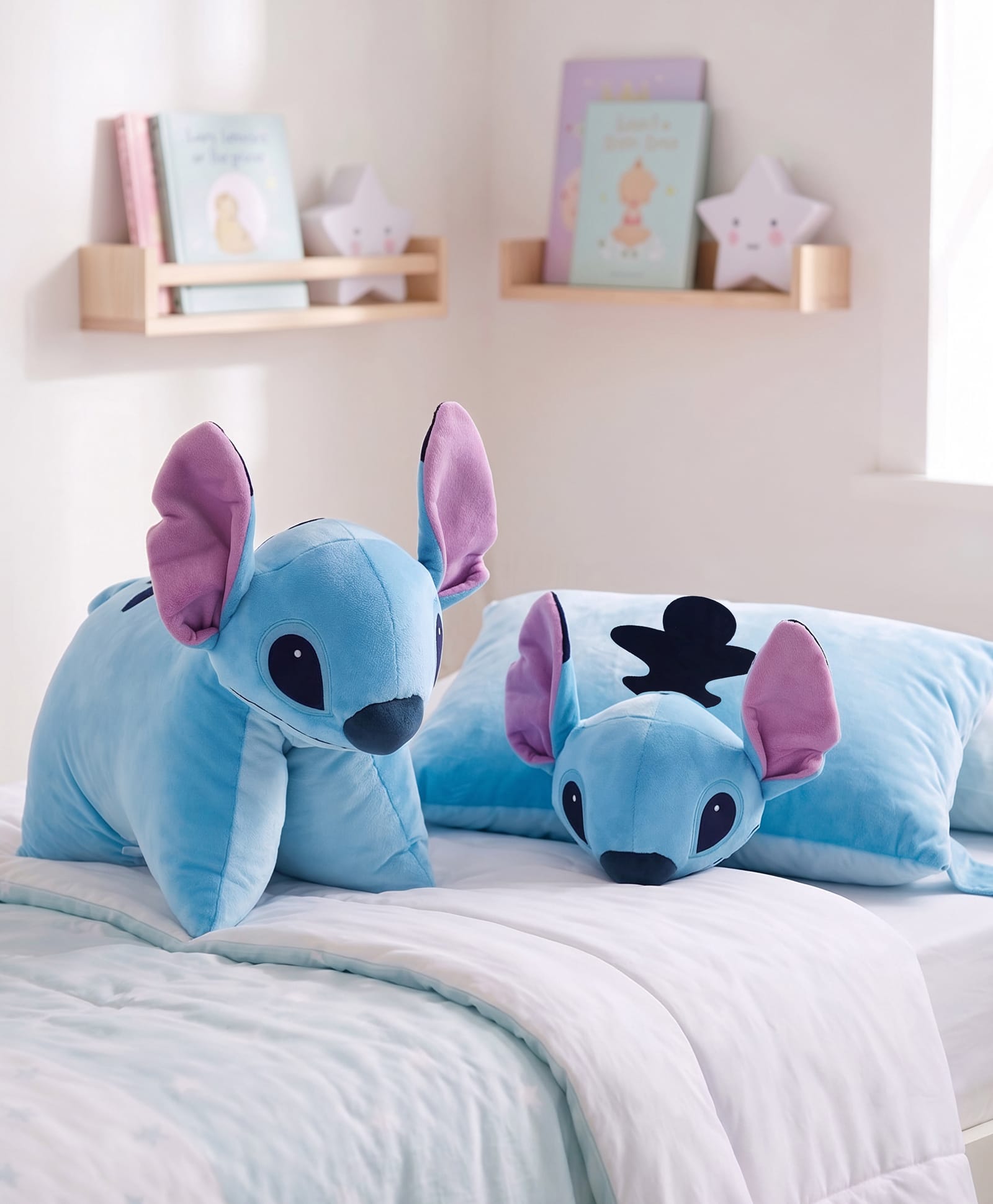 Babyhug Disney Stitch Convertible Plush Pillow| 2-in-1 Foldable Soft Toy & Cushion| Ultra-Soft Cuddle Buddy for Sleep & Play| Travel Friendly| Kids Nursery & Car Decor| 0+ Months| BIS Certified-image-15