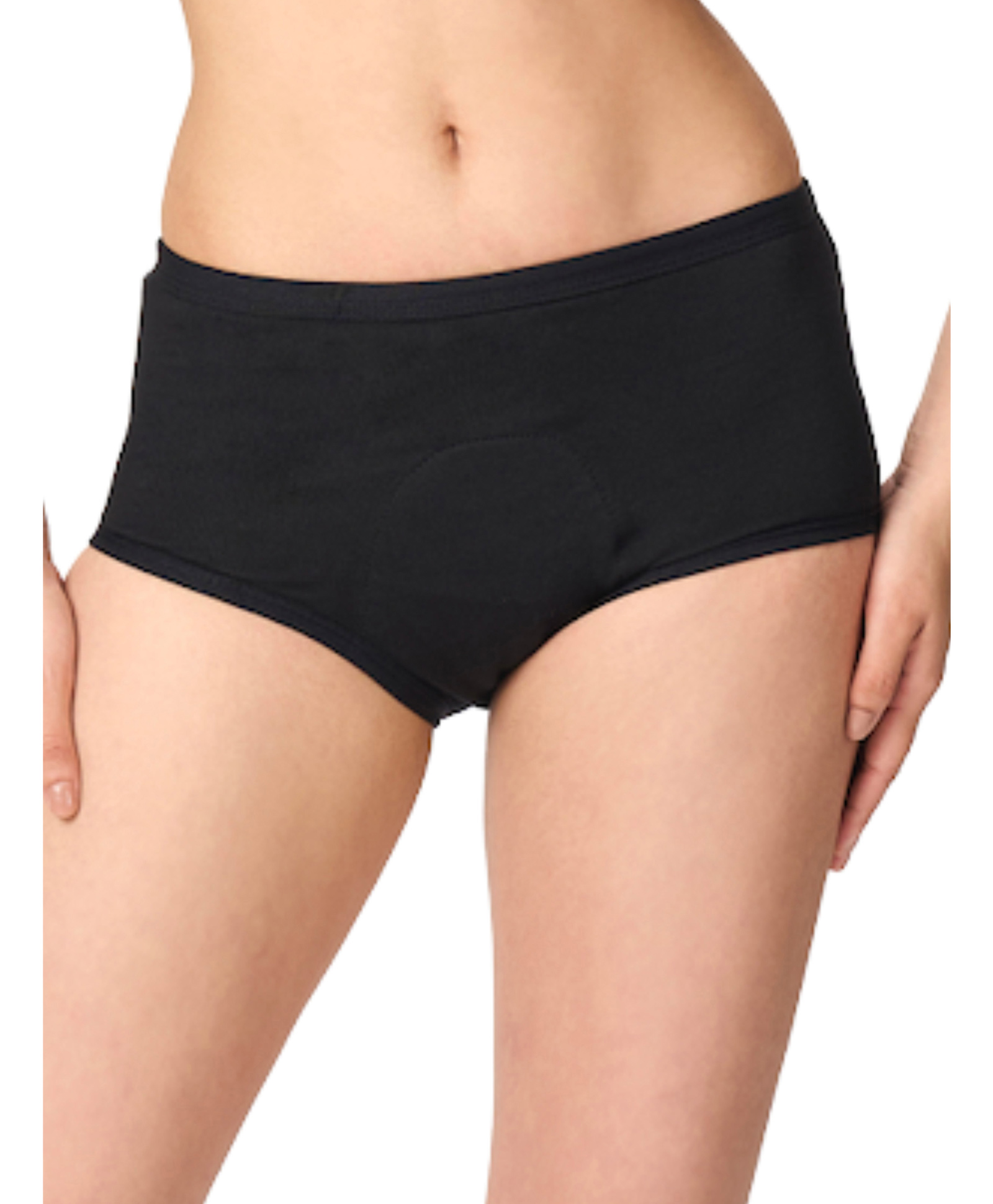 Healthfab GoPadFree Black Reusable High-Rise Heavy Flow Period Panty - L-image-5