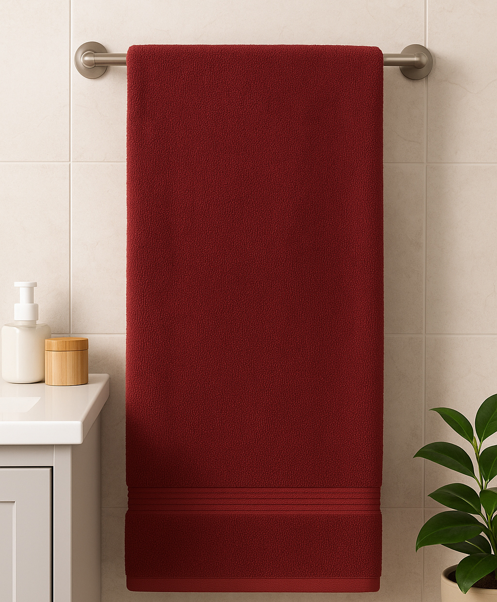 AAZEEM Bath Towels for Bathroom Clearance - 30 x 60 inches - 500 GSM - Light Thin Quick Drying - Soft 100% Cotton Absorbent Towel for Bath Fitness, Sports, Yoga, Travel, Gym Pack of 1-picture-2
