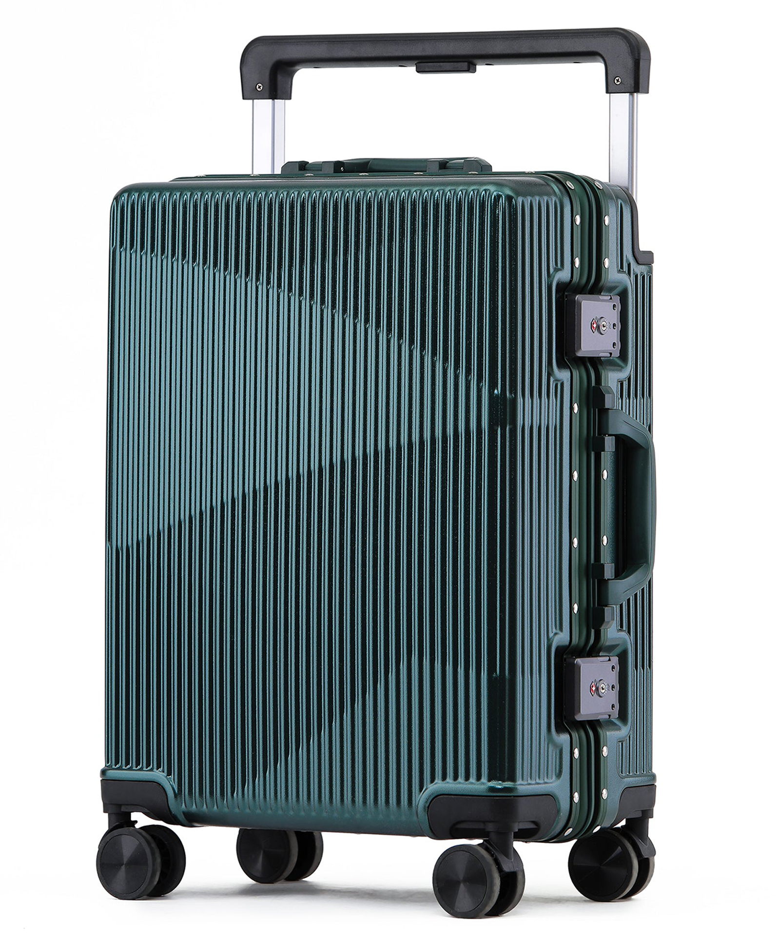 the clownfish (TCFSCPC-1912-20INBG)- Aeroglide Trolley Luggage Bag | Bottle Green | 20inch-picture-1