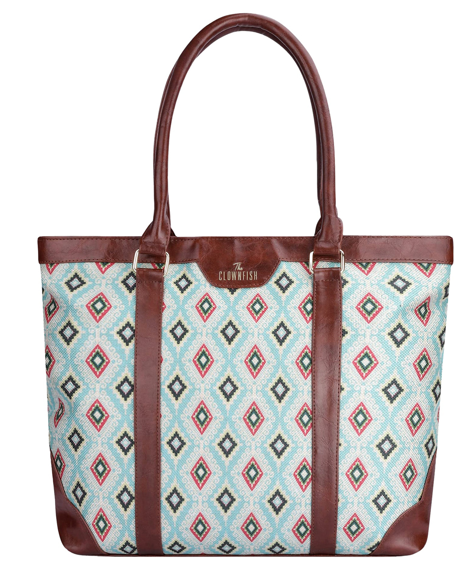 (TCFWLBJU-GA-14SKBU-DIA)- The Clownfish Womens Laptop Bag -(Miranda SkyBlue Diamond D..-picture-45