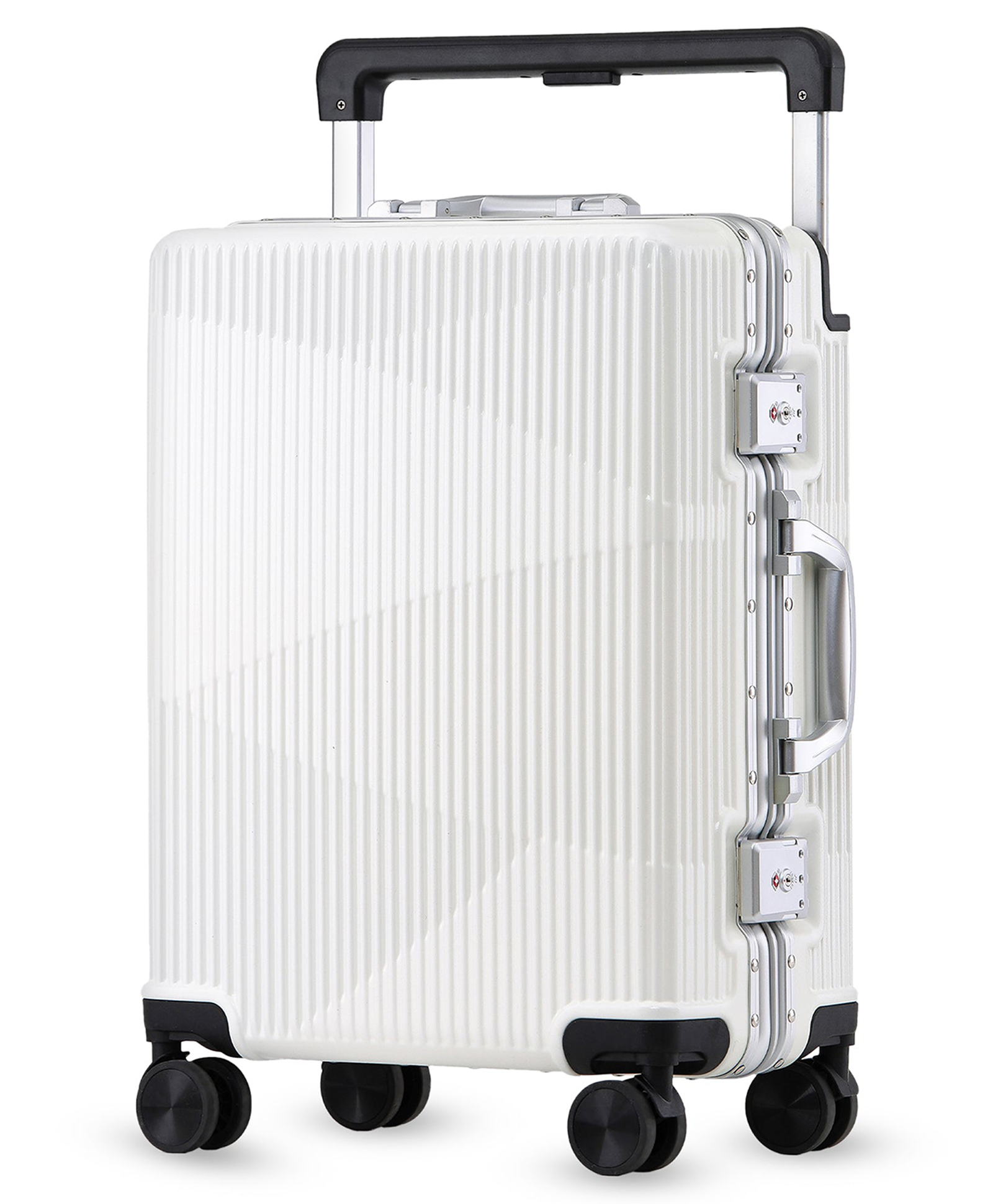 Clownfish Trolley Luggage Bag | White | 20 Inches-image-44