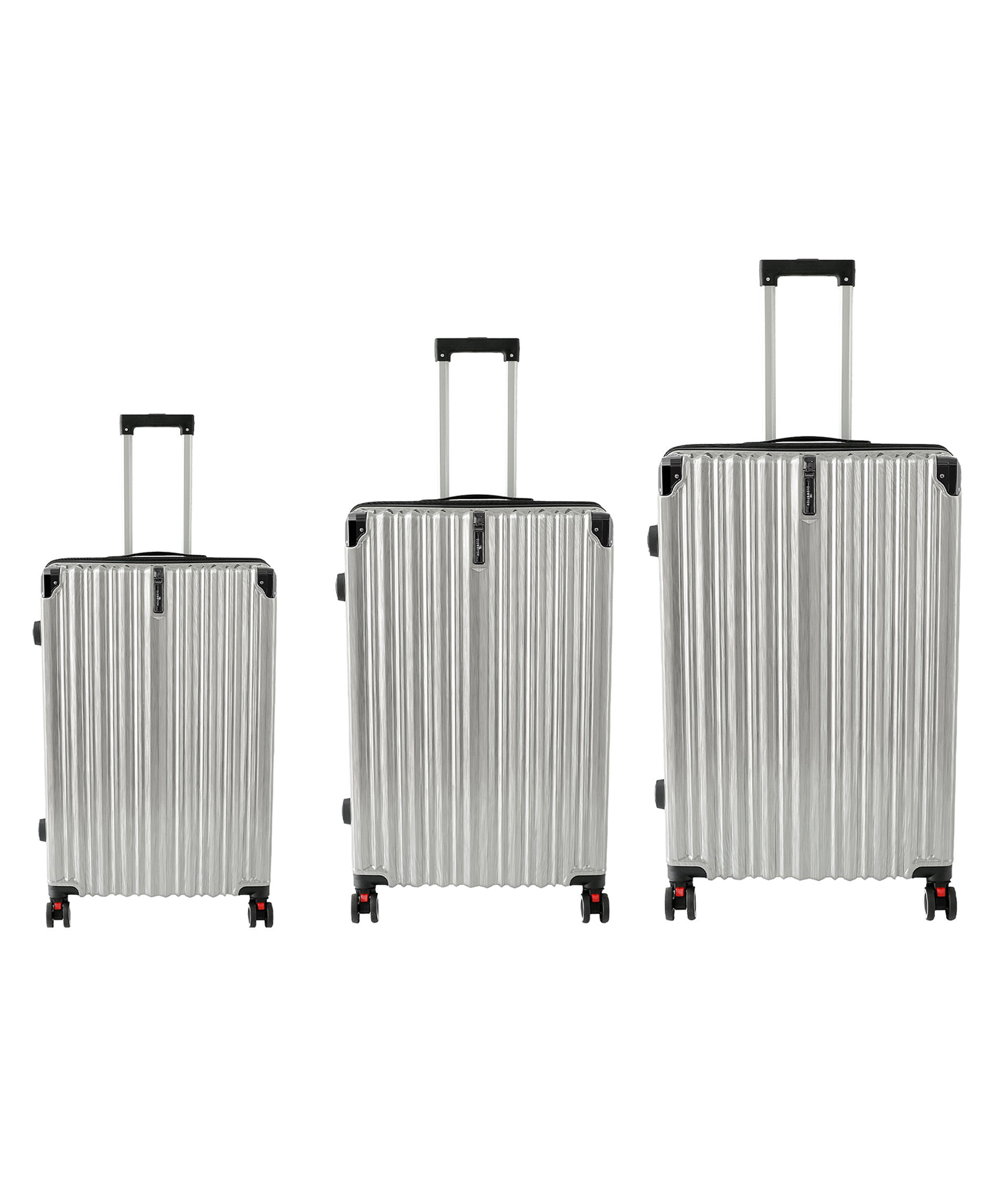 the clownfish Luxury Travel Luggage Set of 3 (20"/24"/28") |Silver| (31.4L/53L/84L) |CF016-SLV-picture-23
