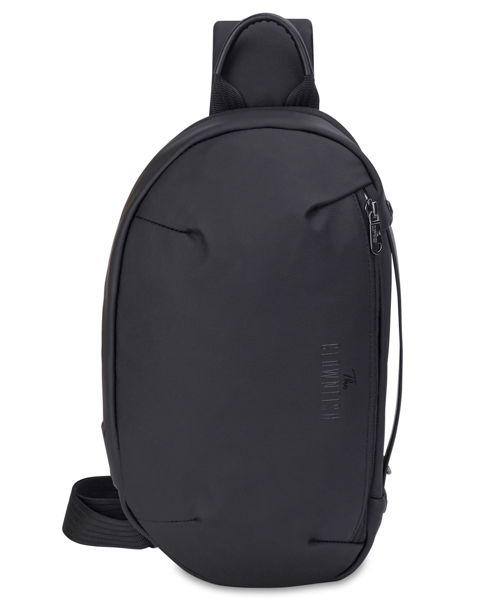 (TCF-7306-BL) The Clownfish Water Resistant Polyester Unisex Travel Crossbody Sling Bag Chest Pack with USB charging port (Black)..fg-picture-14