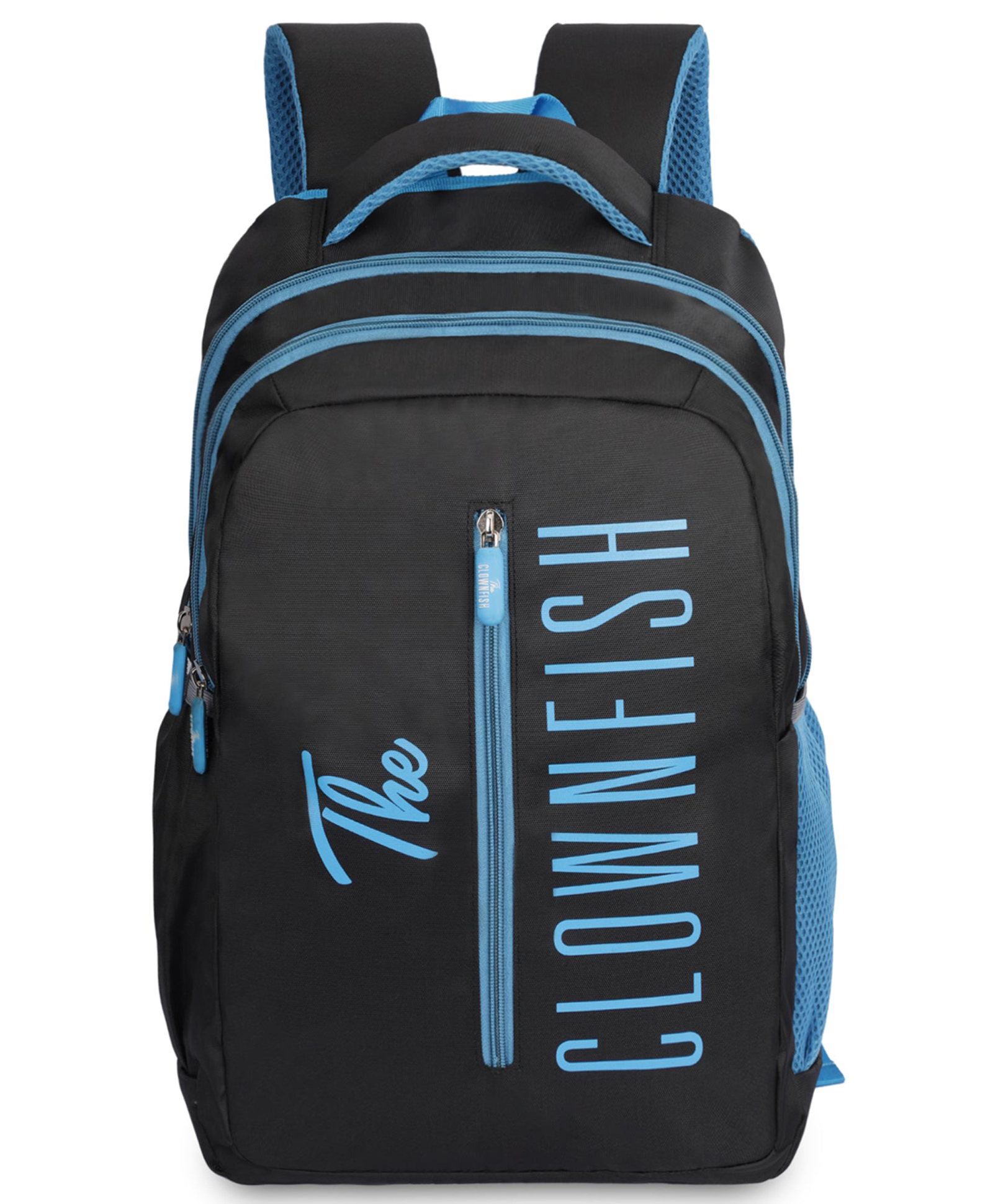 (Brand Name-New)- The Clownfish Brand Name School Bag with Free Pencil Pouch - Black-picture-0