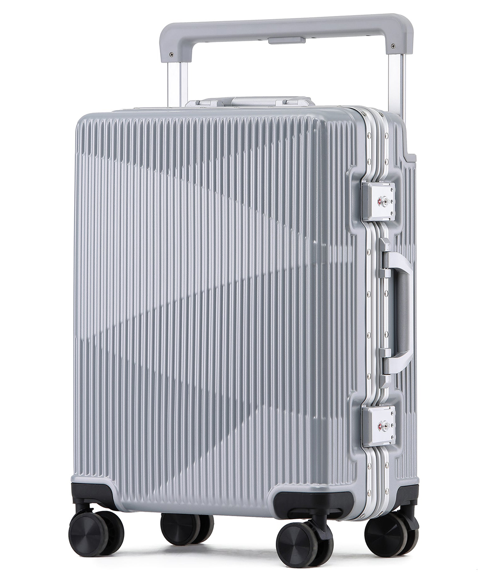 the clownfish (TCFSCPC-1912-20INSLR)- 1912Trolley Luggage Bag | Silver | 20 inch-picture-4