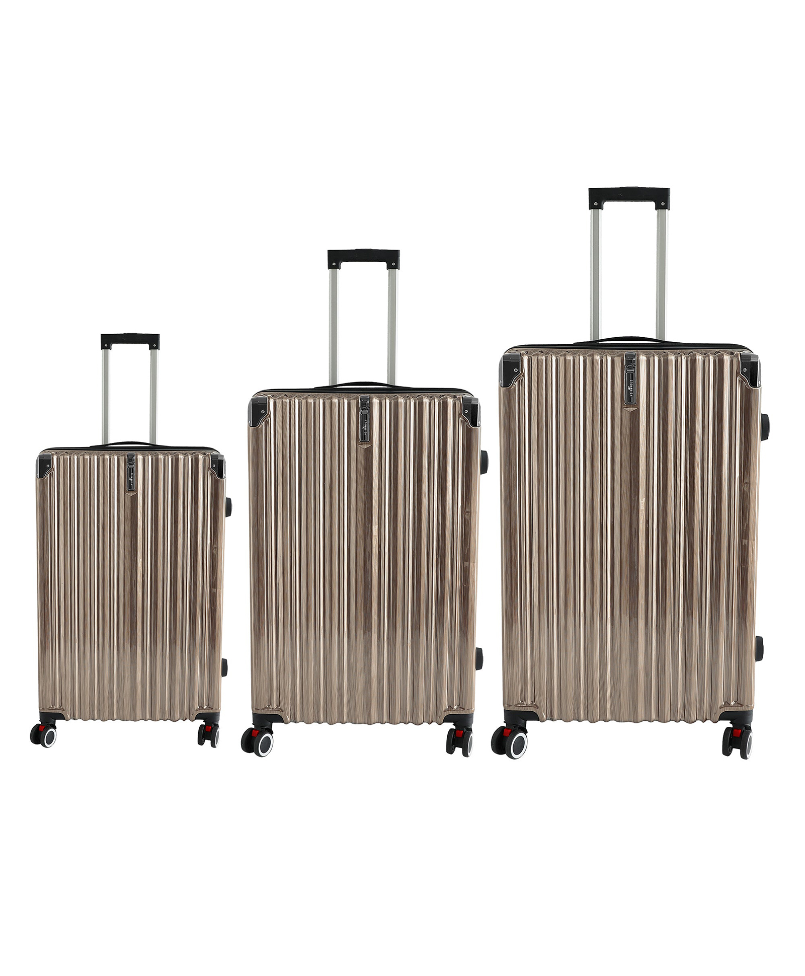 Clownfish Luxury Travel Luggage Set of 3 (20"/24"/28") |Champagne|(31.4L/53L/84L) |CF016-CHP-image-11