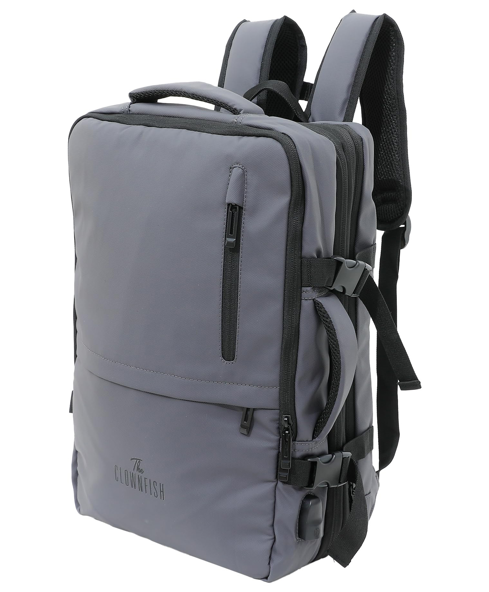 the clownfish Travel laptop Cabin Backpack with Side buckle|Grey|YSC1904GY-picture-37