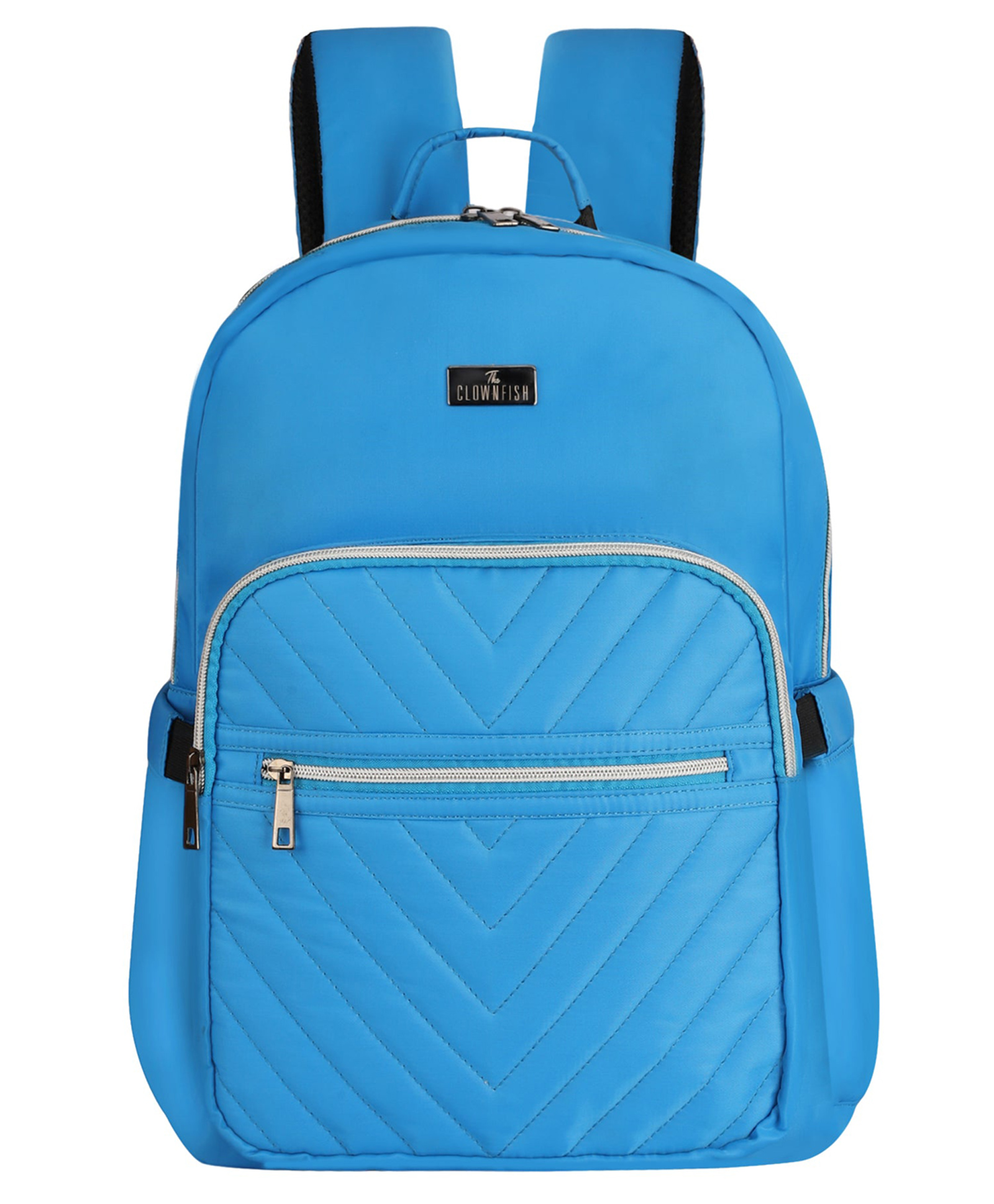 (TCFWLBPPO-GA-SKBU)- THE CLOWNFISH Ethereal Collection Polyester Material 15.6 inch Womens Laptop Backpack with Trolley Strap Travel Backpack for Women (Sky Blue)-image-48