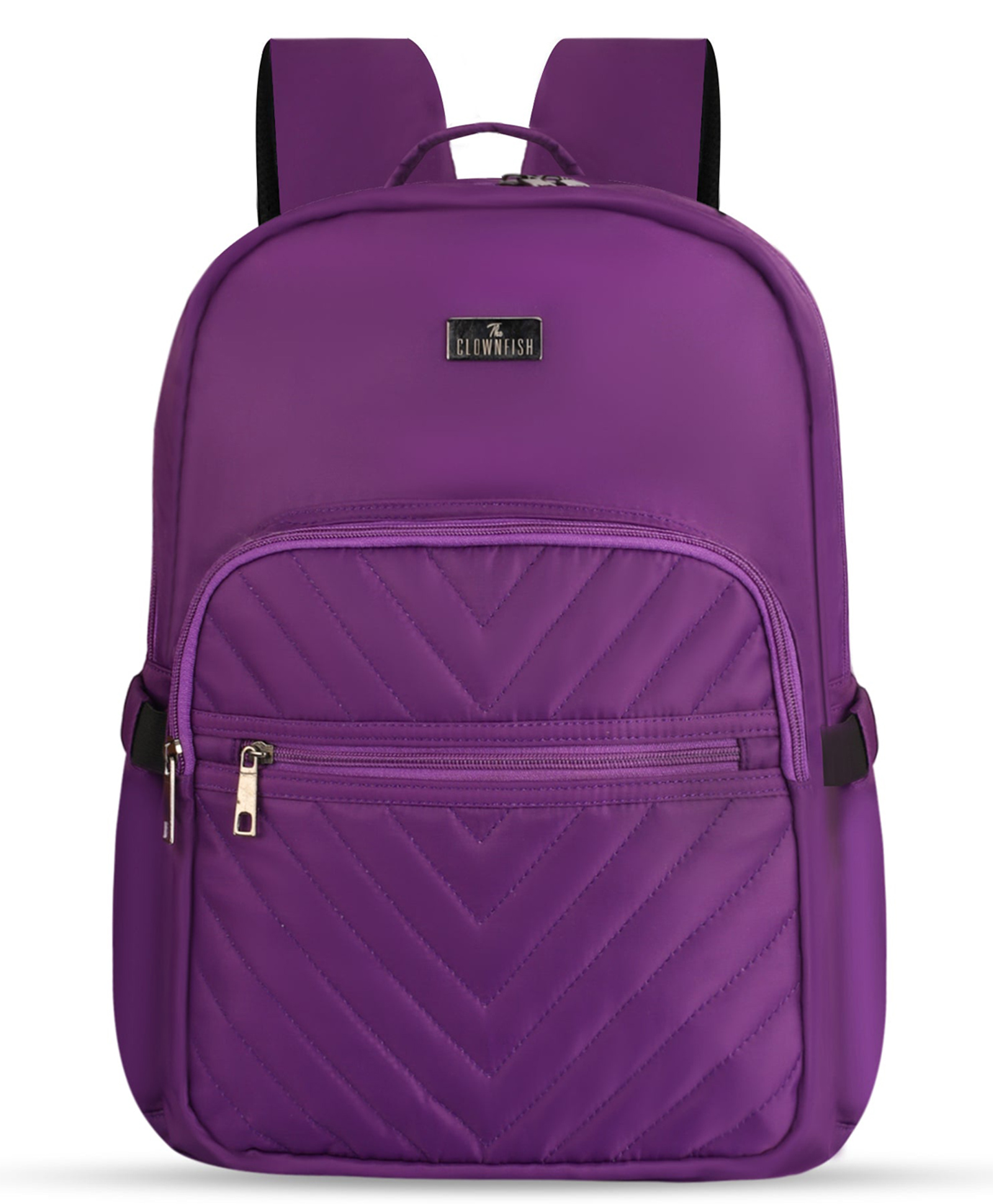(TCFWLBPPO-GA-LV)- THE CLOWNFISH Ethereal Collection Polyester Material 15.6 inch Womens Laptop Backpack with Trolley Strap Travel Backpack for Women (Lavender)-image-47