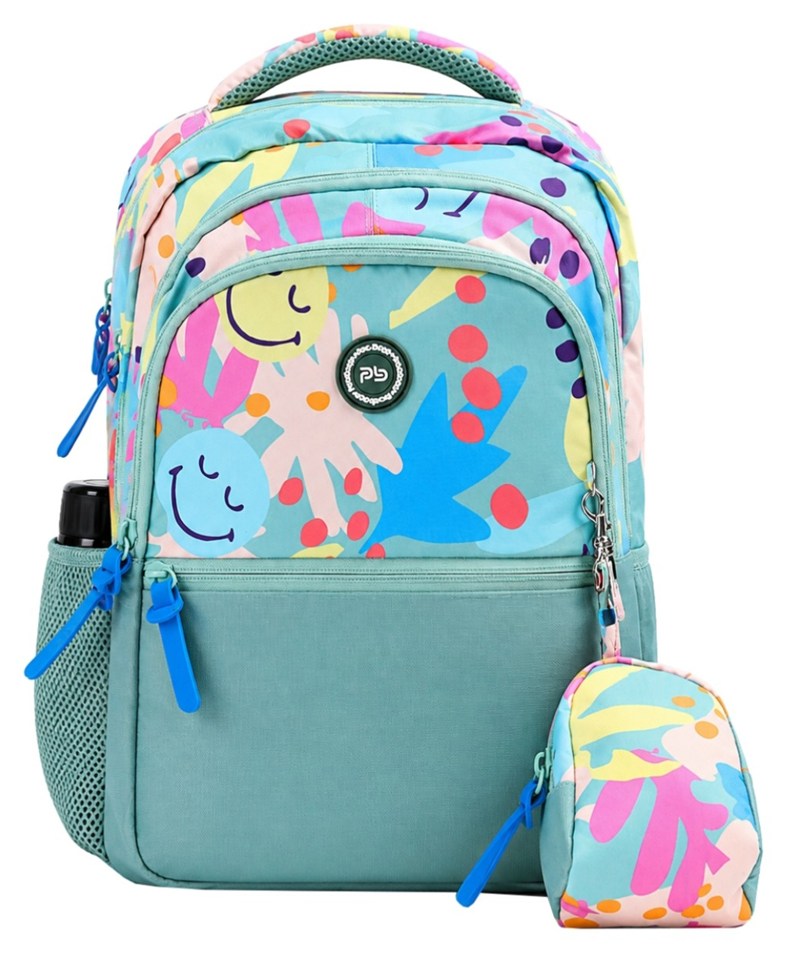 Pearlbags Polyester Water Resistant Casual Backpack With Pencil Pouch For School For Boys and Girls Pista - Height 16 Inches-image-31