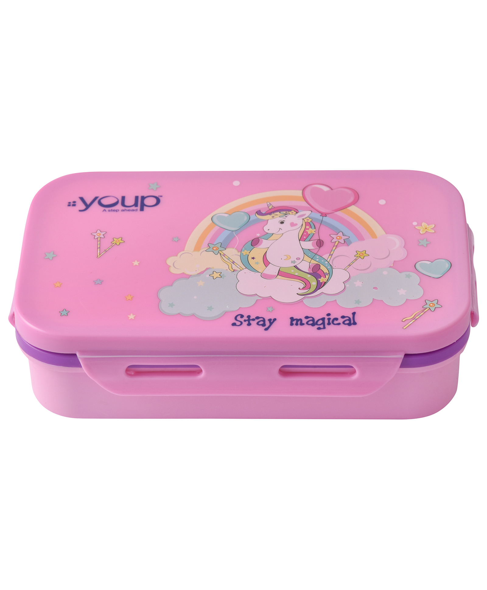 Youp stainless steel pink color kids lunch box Interval - 500 ml-picture-21