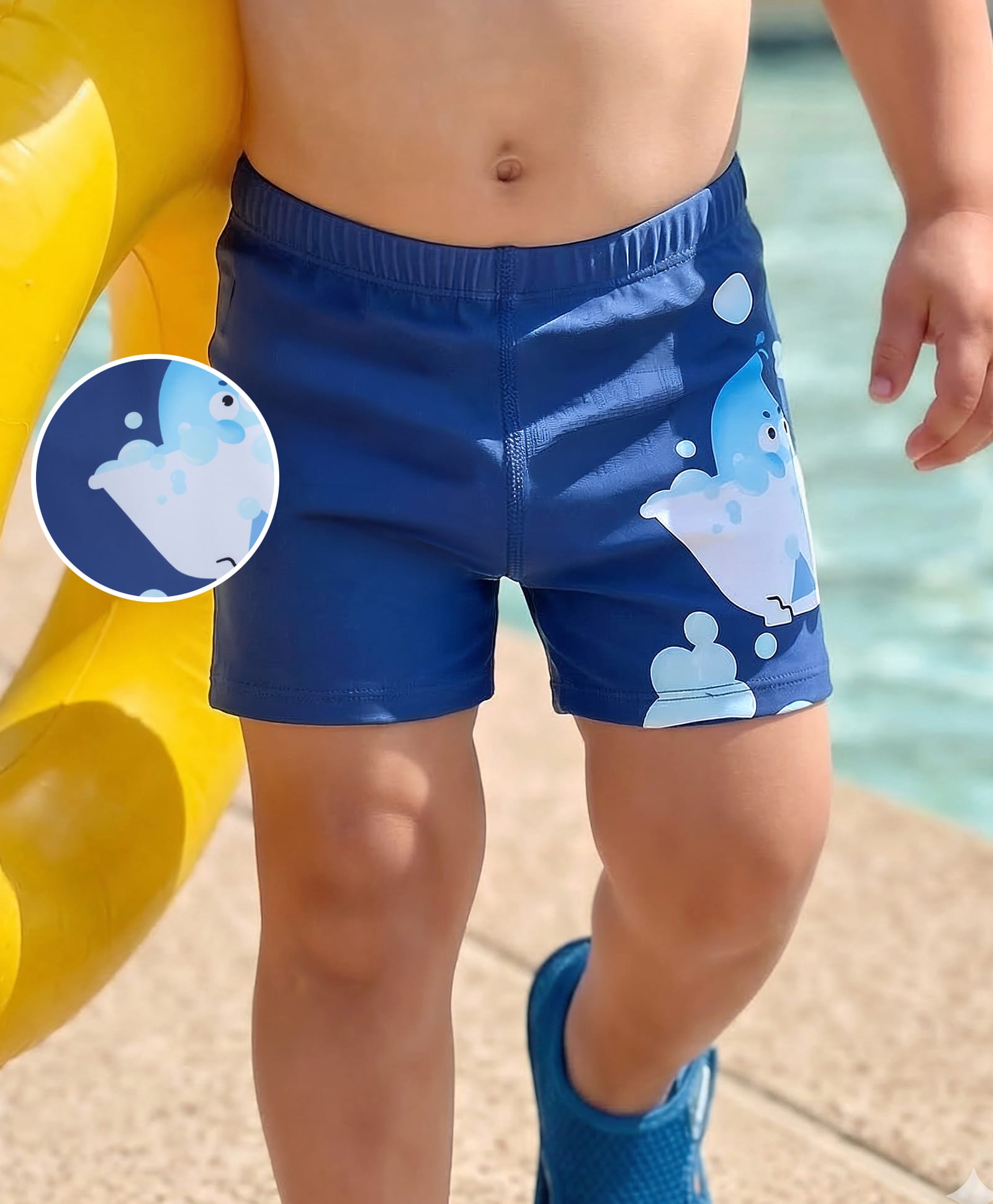 Mark & Mia Printed Swimming Trunk - Blue-image-25