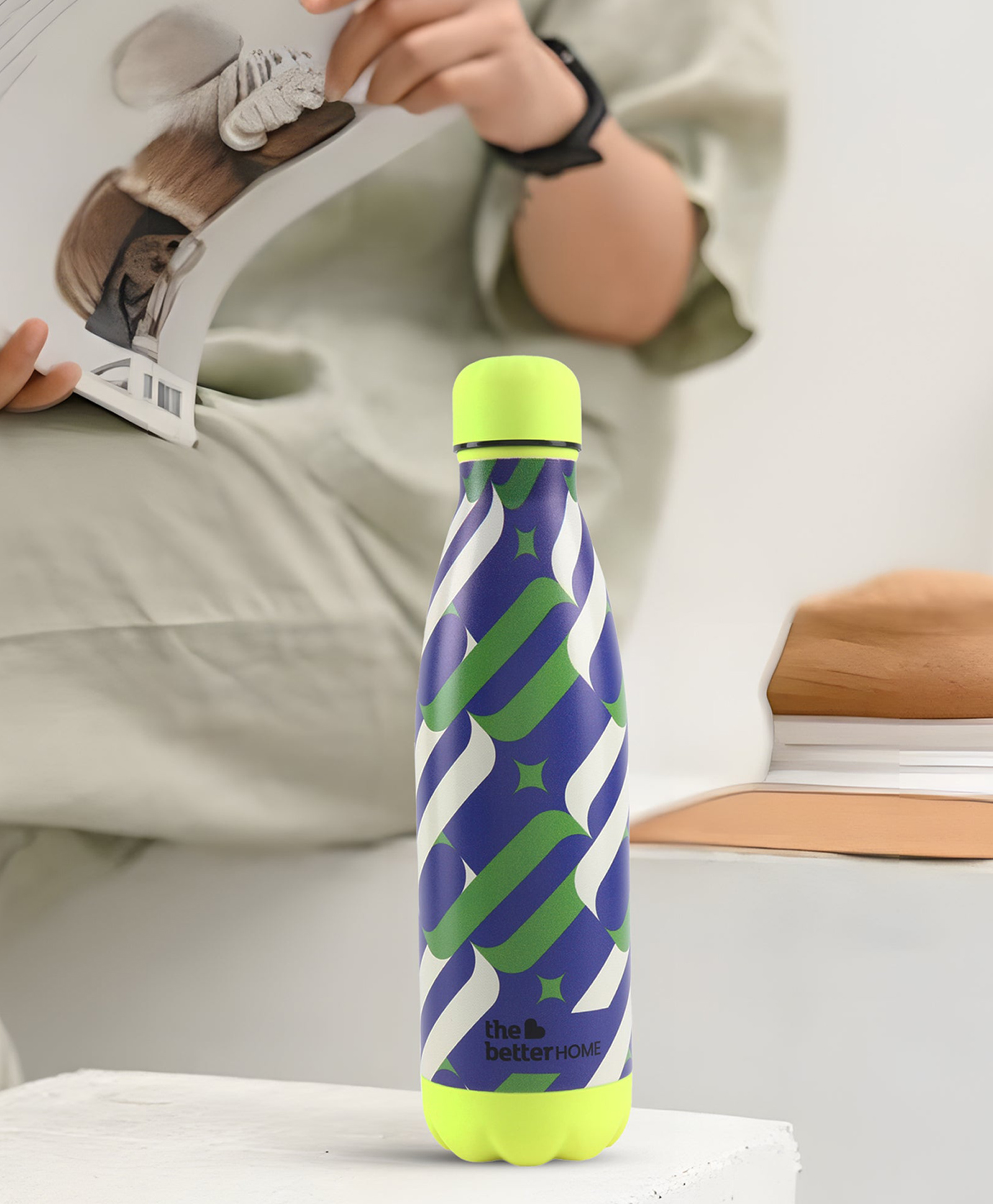 The Better Home 500ml Insulated Stainless Steel Water Bottle | Upto 18 Hours Insulation | Insulated Water Bottle | Airtight | Leak Proof | BPA Free | Purple Haze Grid-image-6
