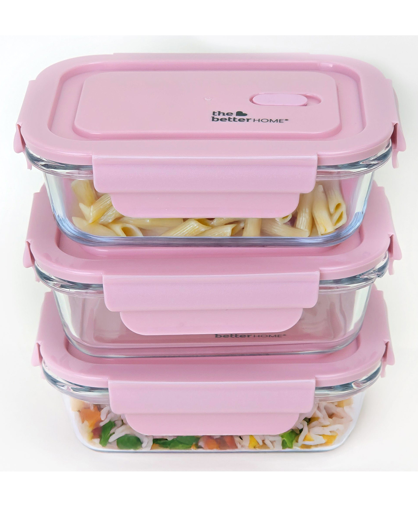 The Better Home | Lunch Boxes | Borosilicate Glass | Microwave Safe Oven Safe Leak Proof | Food Safe Container for Office Home Kitchen | Air-Tight Lid | Capacity 680ml | Pack of 3-image-41