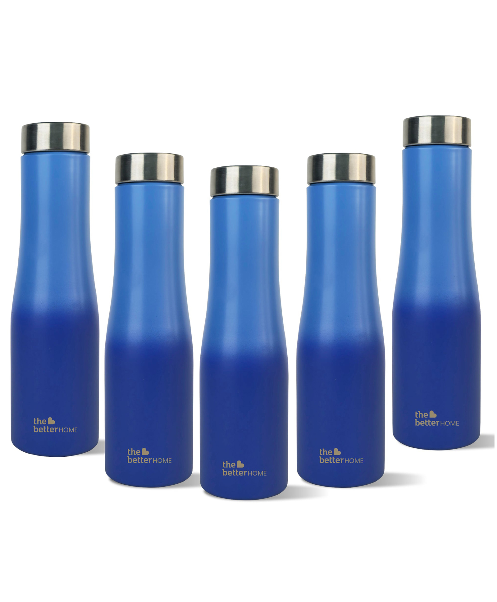 The Better Home Splash Stainless Steel Water Bottle 1 Litre | Leak Proof, Durable & Rust Proof | Non-Toxic & BPA Free Steel Bottles| Steel Water Bottle | Blue Gradient (Pack of 5)-picture-7