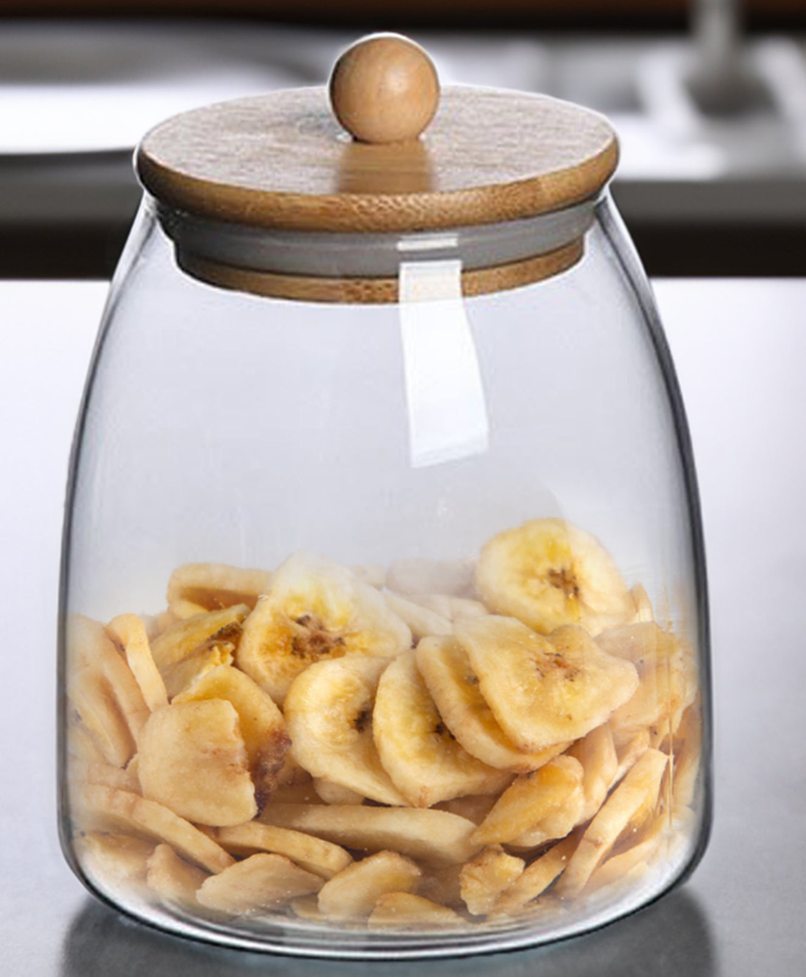 The Better Home Borosilicate Glass Jars for Kitchen Storage with Bamboo lid | 1000ml | Multipurpose Airtight Kitchen Jars for Snacks, Cookies, Dry Fruits, Nuts | Leakproof | Transparent | BPA Free-picture-40