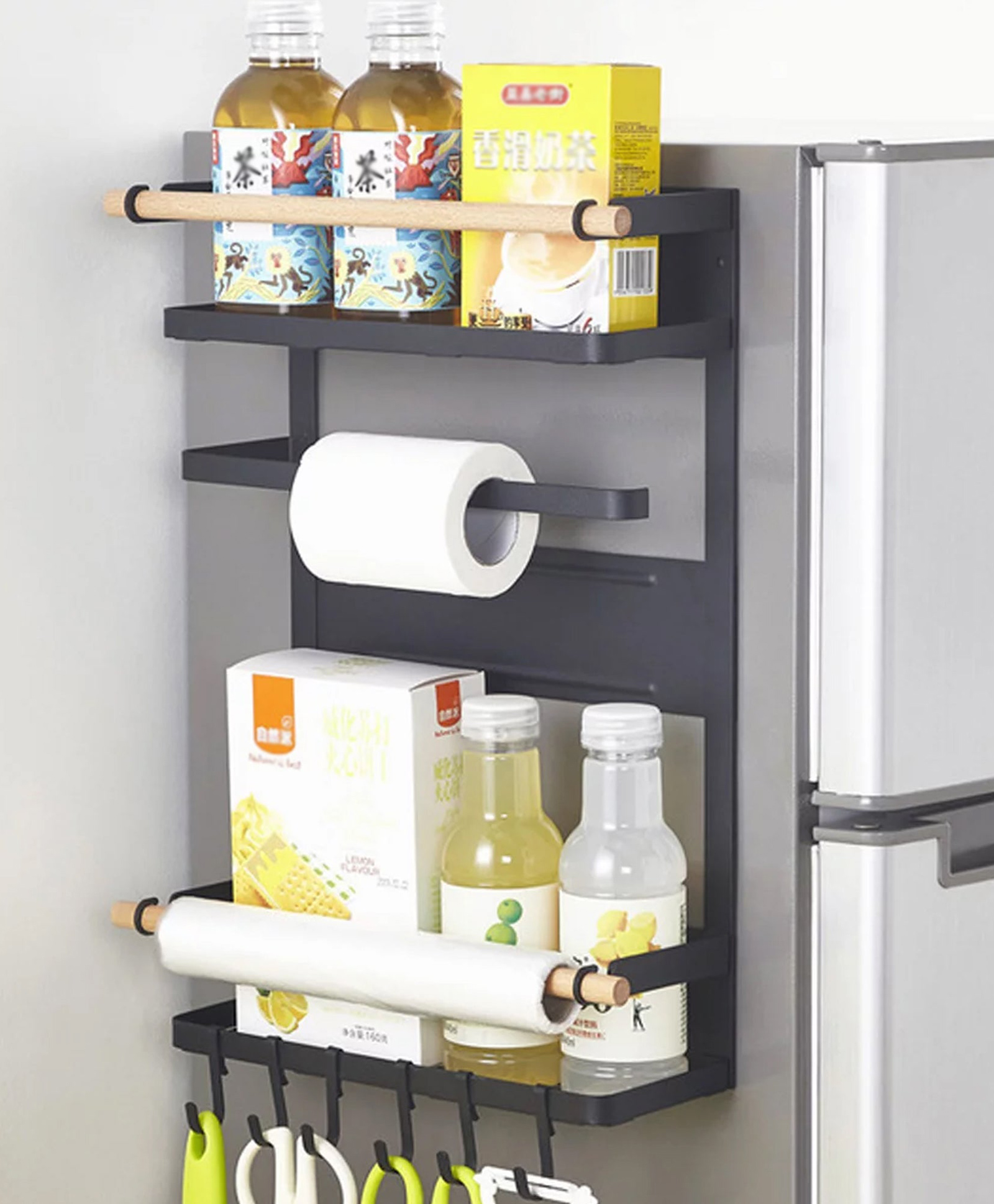 umai kitchen organizer rack | WG190004JB | Black-picture-11