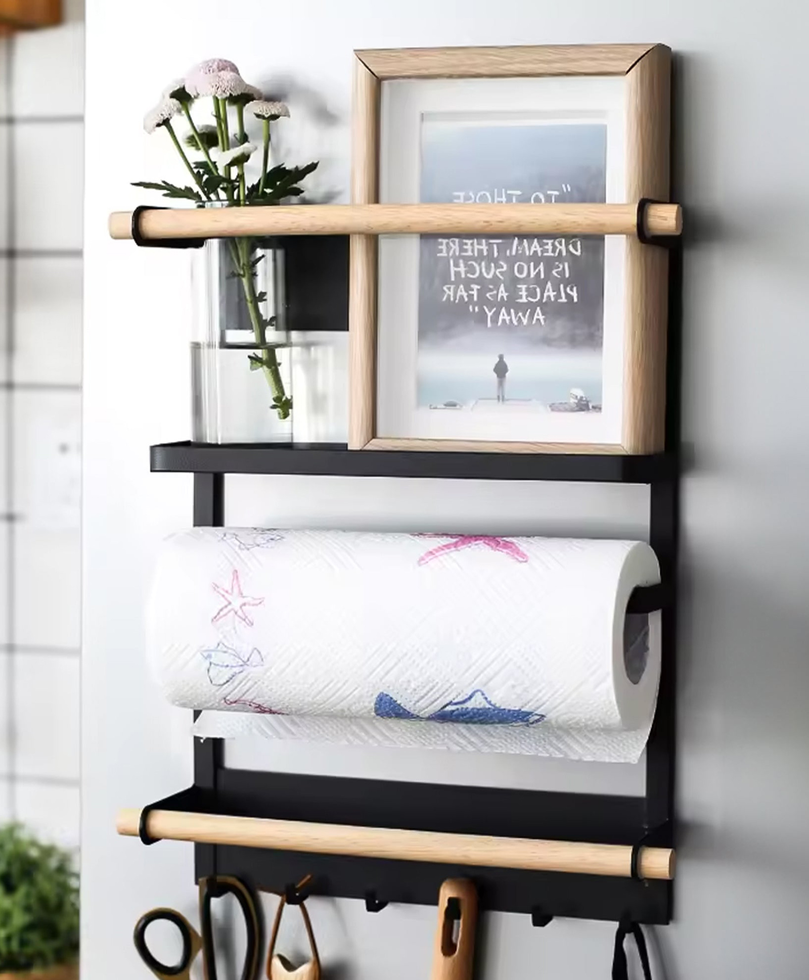 umai kitchen organizer rack | WG190002JB | Black-picture-25