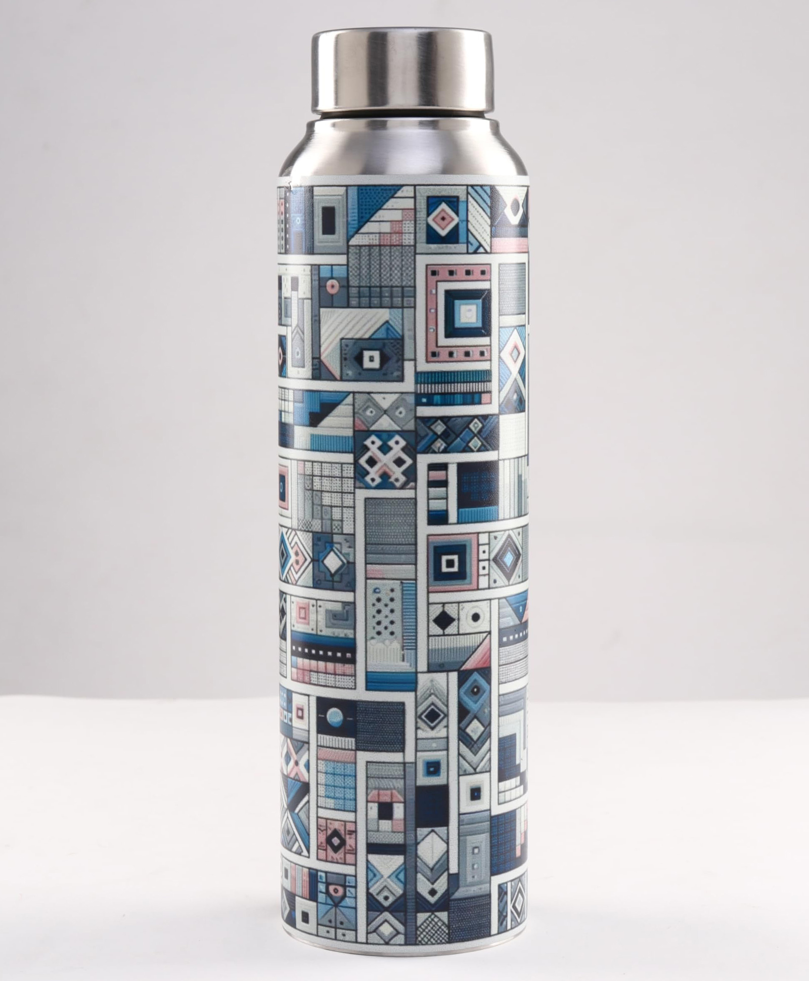 UMAI The Better Home Stainless Steel 1L Water Bottle | Gym Water Bottle For Men | Travel Bottle For Adults/Kids/School/Office | Water Bottle For Kids | Rust Free (Pattern)-image-42