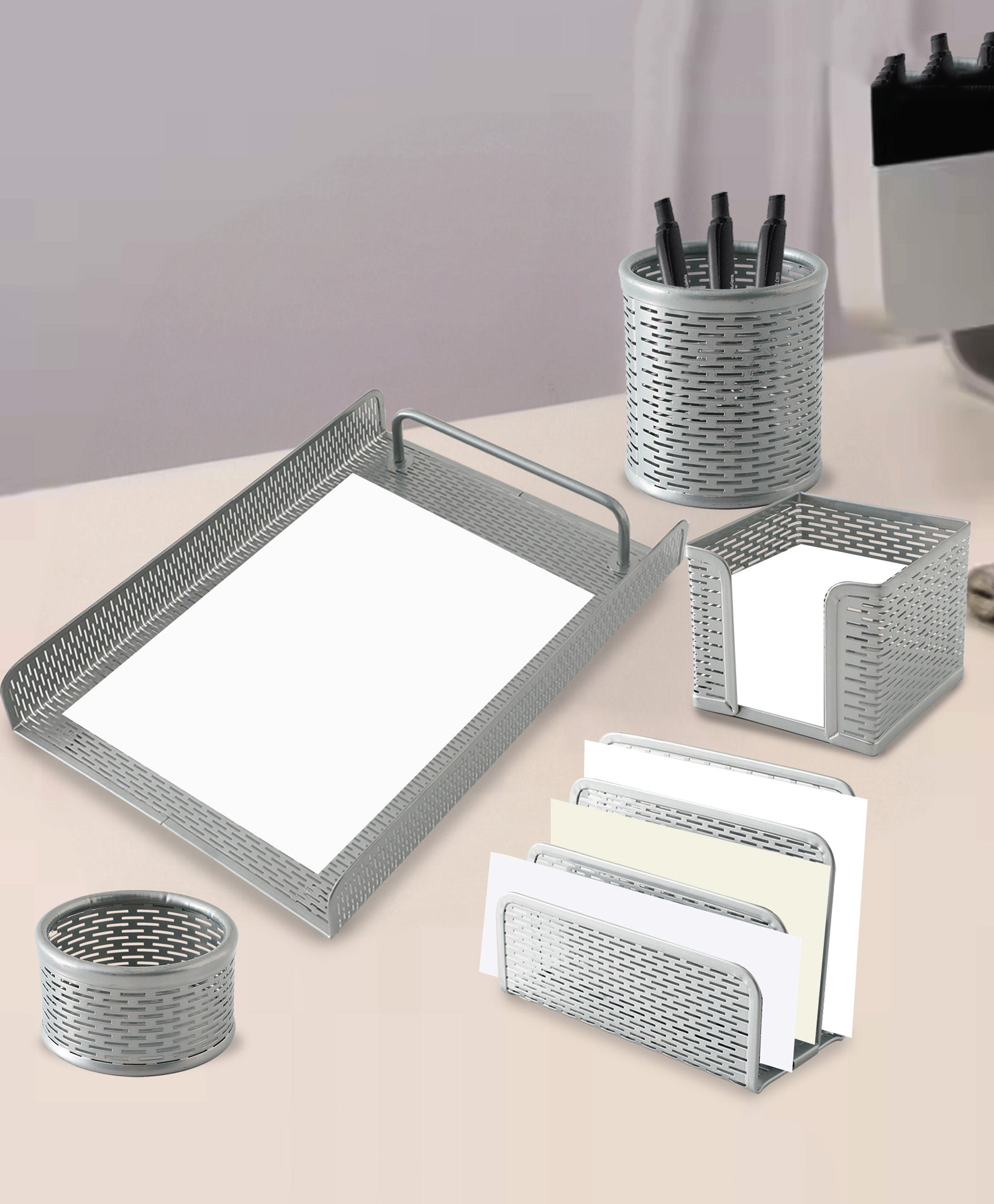 umai Office Set of 5pcs-T4305-Silver-picture-17