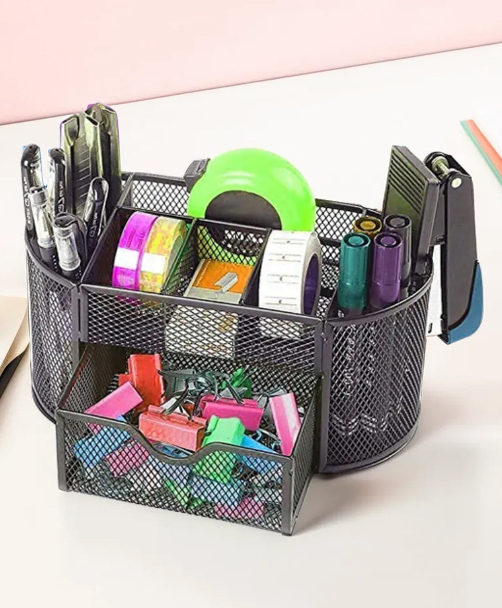 Stationery Combine stoage Box-Z9087A-Silver-image-13