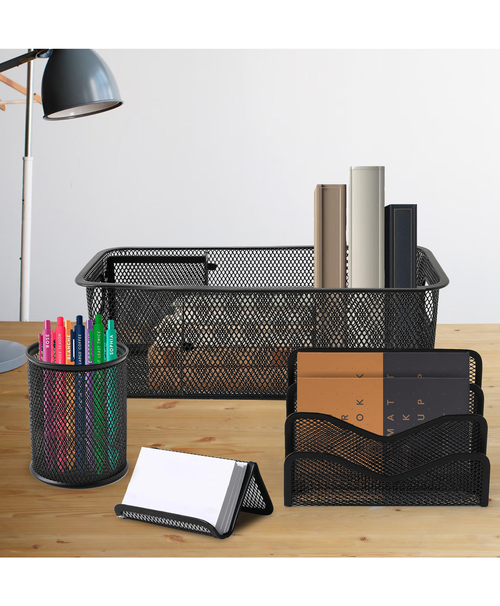umai Office set of 4 pcs-T3777-Black-picture-23