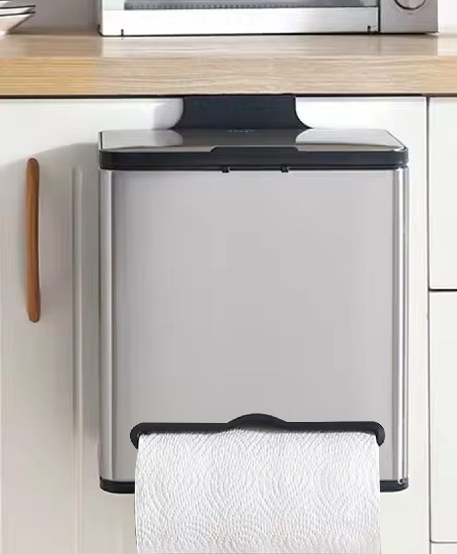 4L Hanging Dustbin with inner bucket | YW-542-4L-SR | Silver