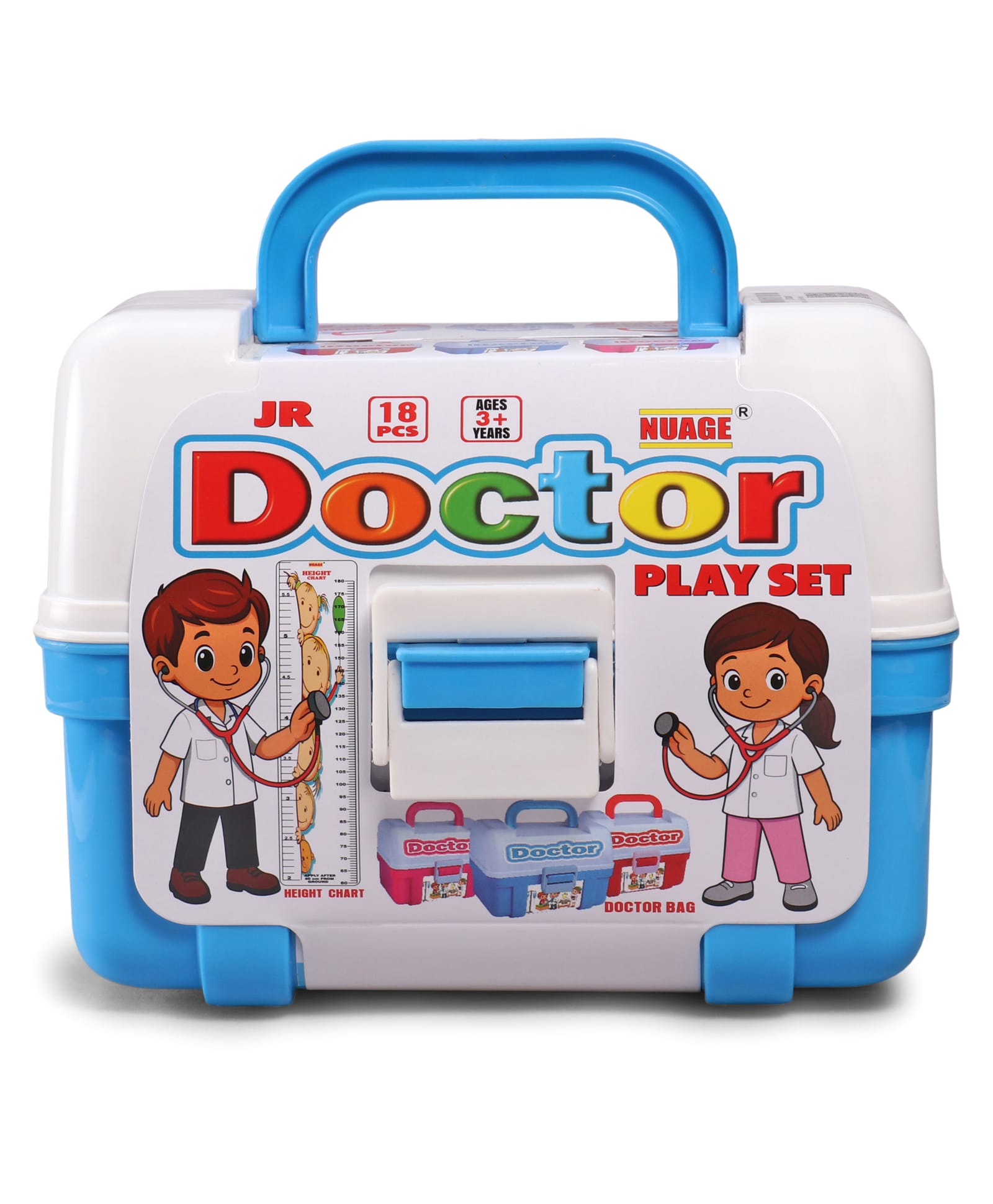 Petals Jr Doctor Set with 18 Pieces - Blue-image-3