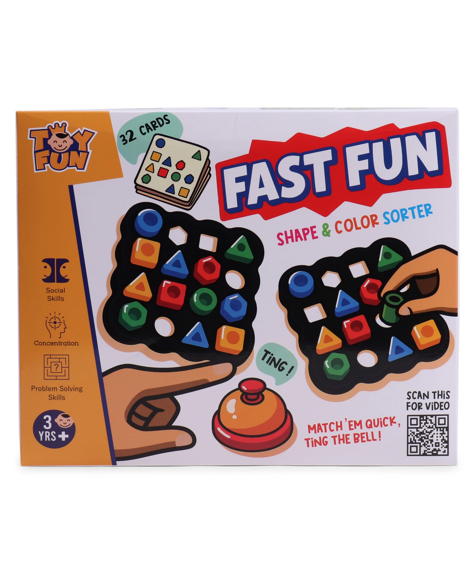 Petals Learning & Education Toy Fast Fun with Shape & Color Sorter - Multicolor-image-1