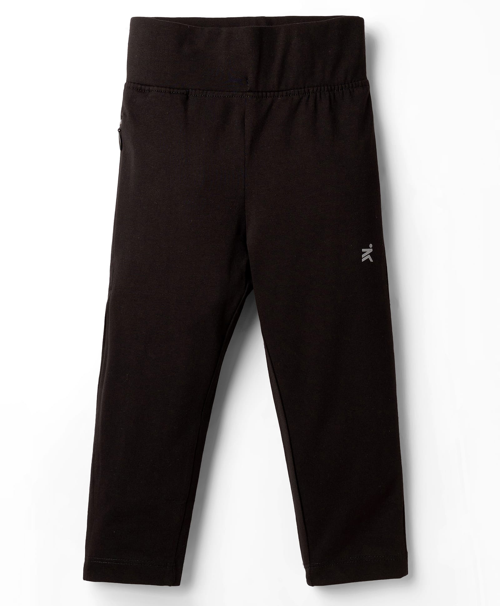 Doreme Cotton Knit Full Length Solid Color Legging - Black-image-27